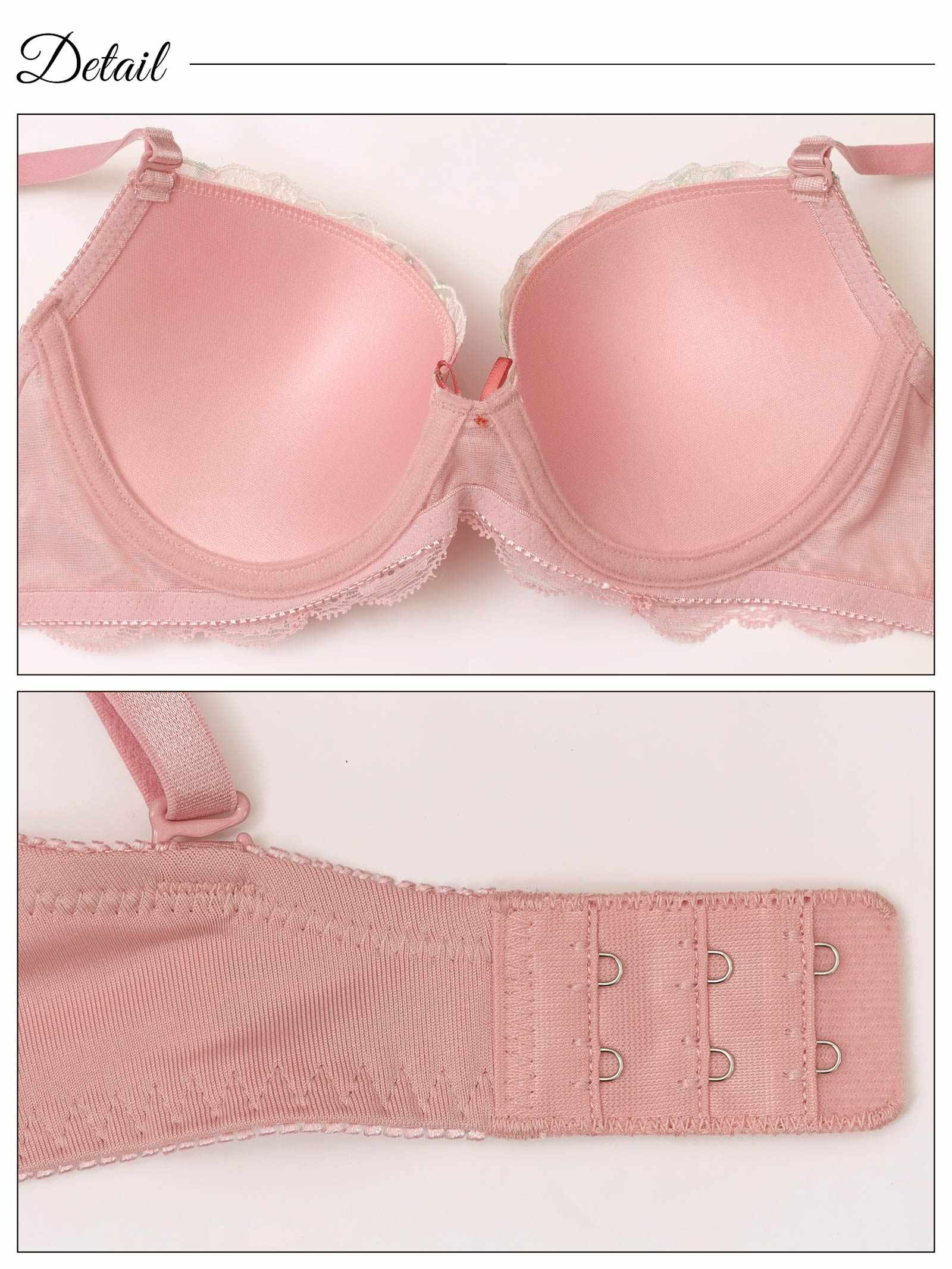 4/21新作!ピュアレース水彩フラワーブラジャー&フルバックショーツ