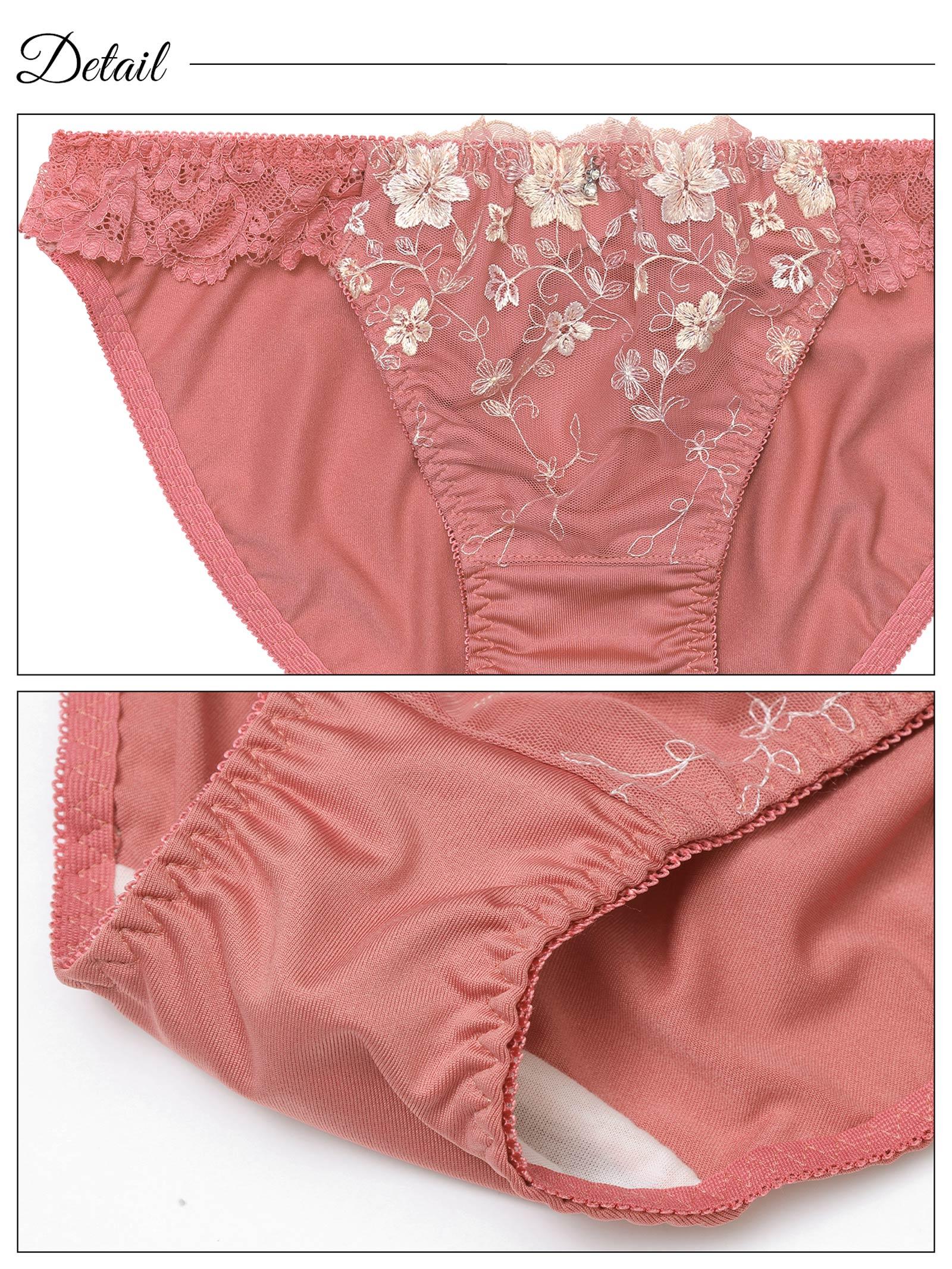 ノスタルジーベルフラワーブラジャー&フルバックショーツ - 【公式】247Lingerie