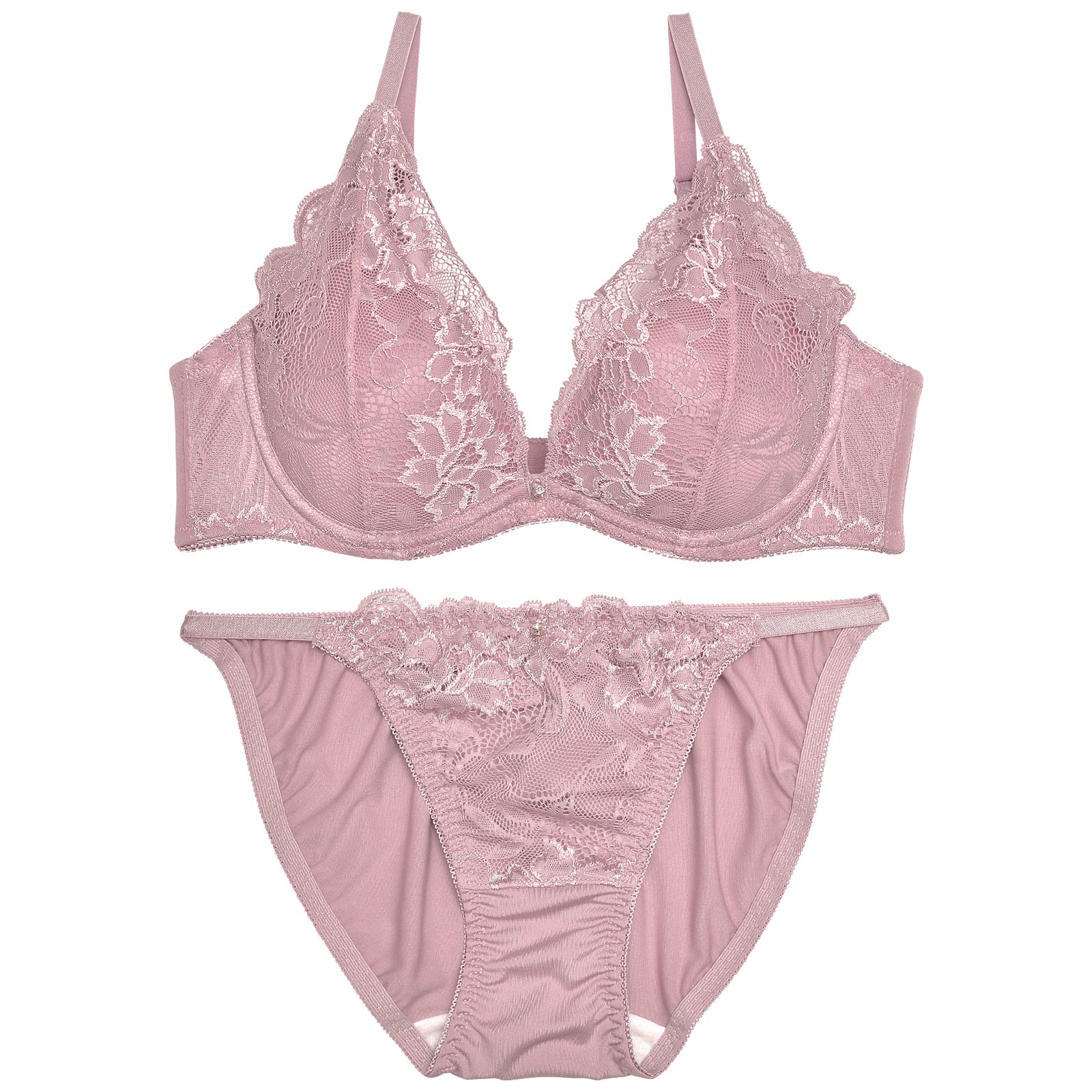 【三上悠亜着用】ダスティブルーミングレースブラジャー&フルバック