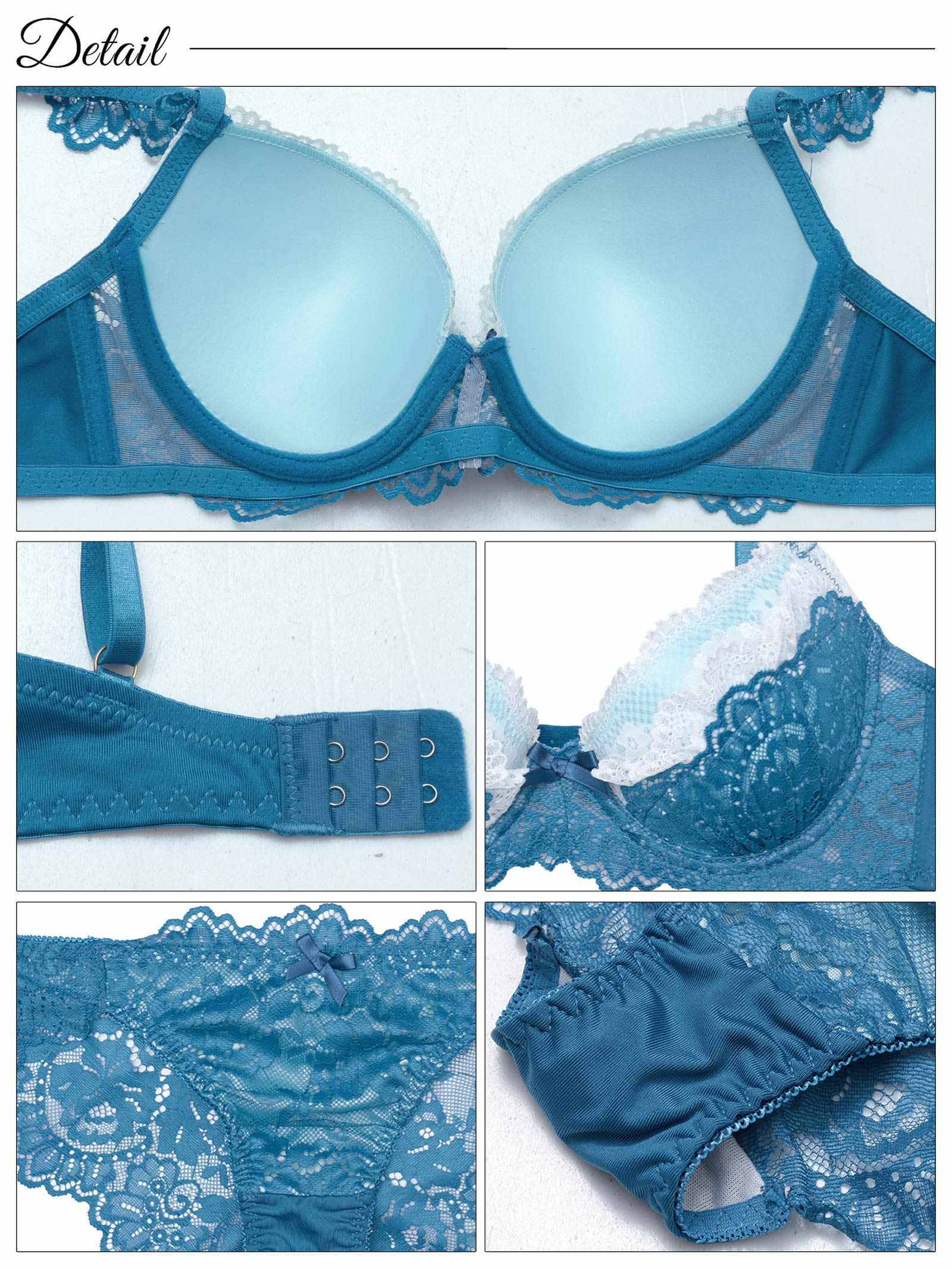 6/20新作!フェミニンプティレースラジャー&バック透けフルバックショーツ