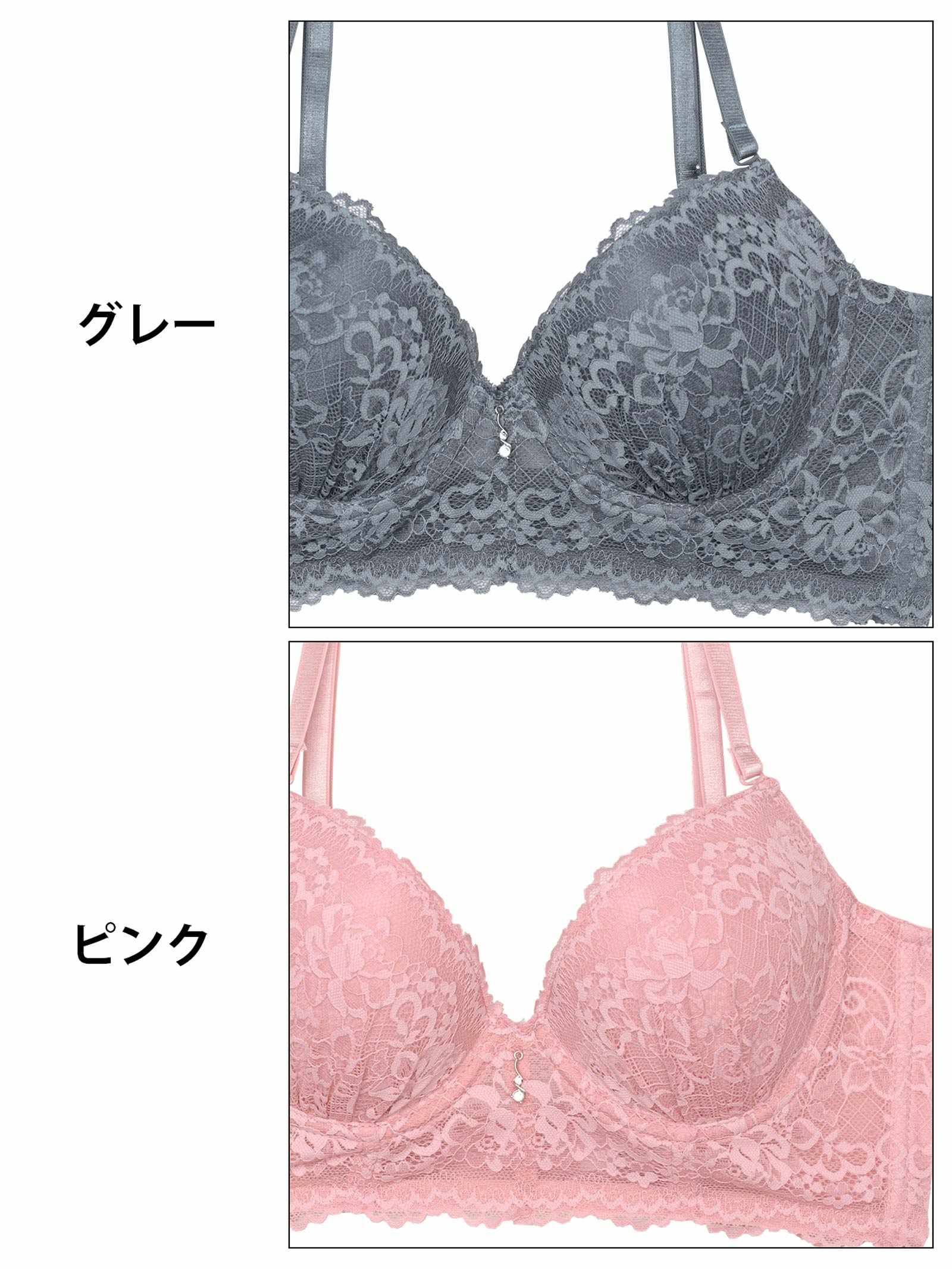 7/14新作!ダスティメッシュフルーロン育乳脇高ブラジャー&バック透けフルバックショーツ