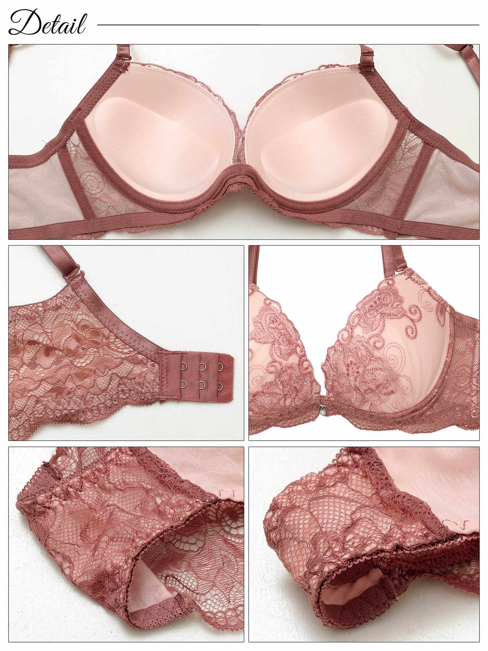 6/6新作!【三上悠亜着用】【3点セット】ローズブロッサムレース育乳脇高ブラジャー&バック透けフルバック&Tバックショーツ