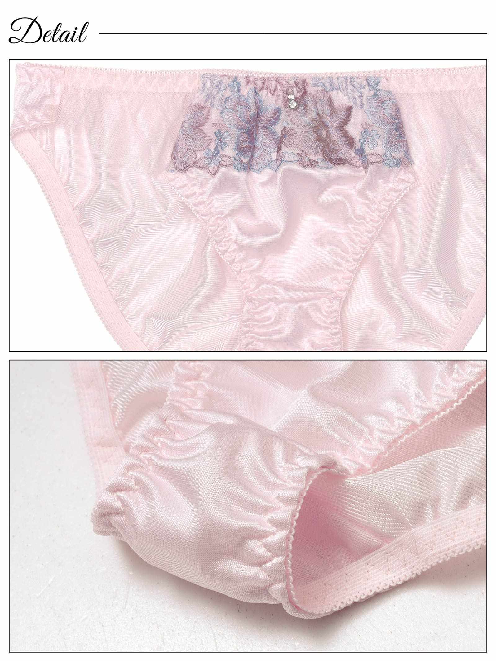 6/20新作!ダスティパステルフルールブラジャー&フルバックショーツ