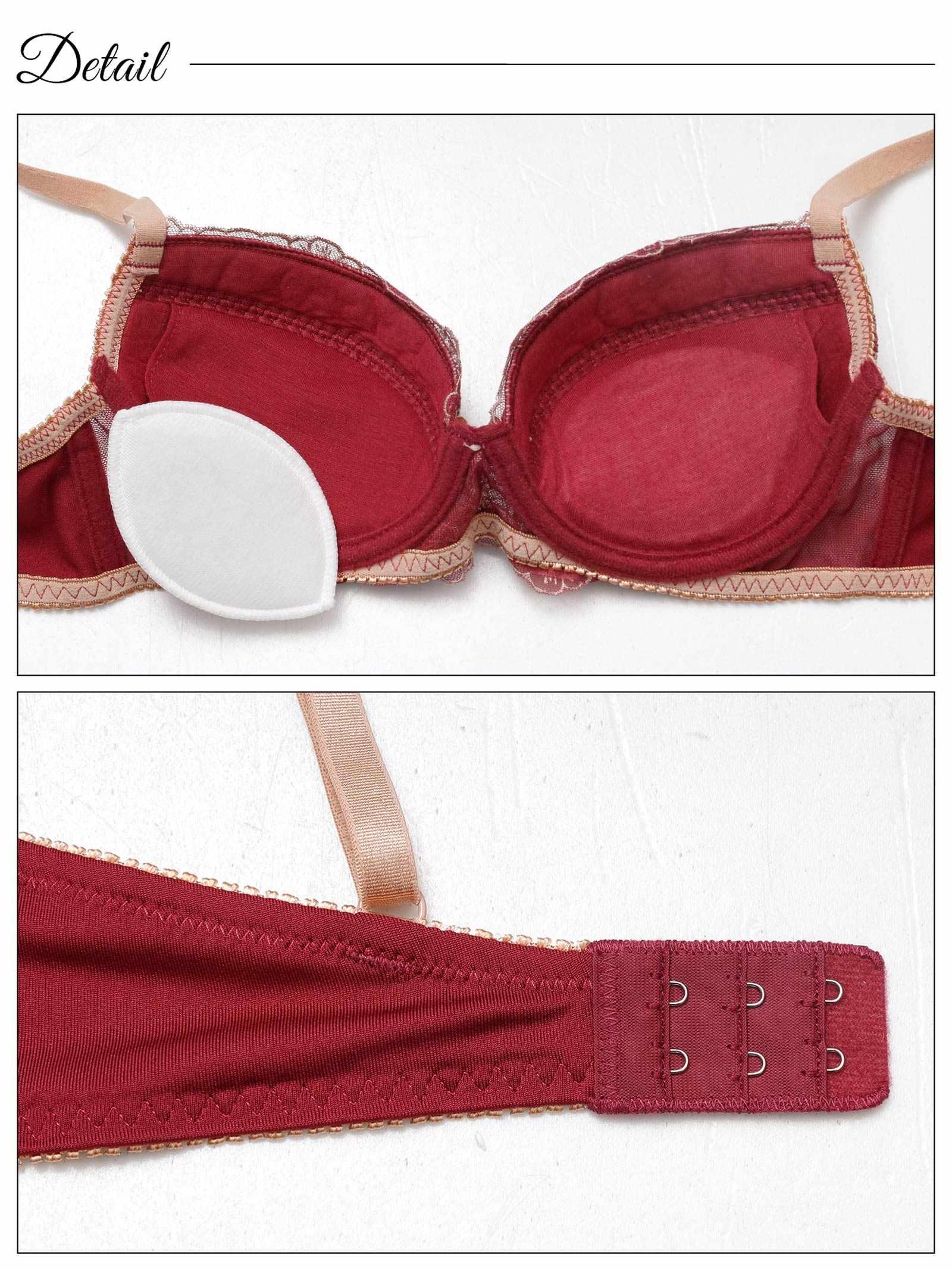 6/25新作!ロマンスレトロフラワーブラジャー&フルバックショーツ