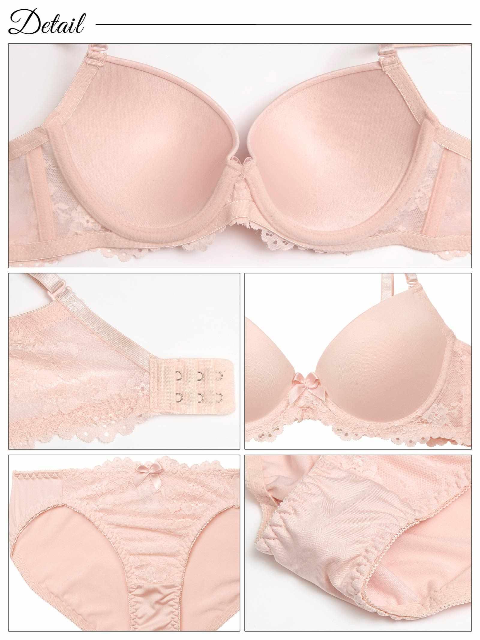 9/5新作!シンプルレーシィスムース育乳脇高ブラジャー&フルバックショーツ