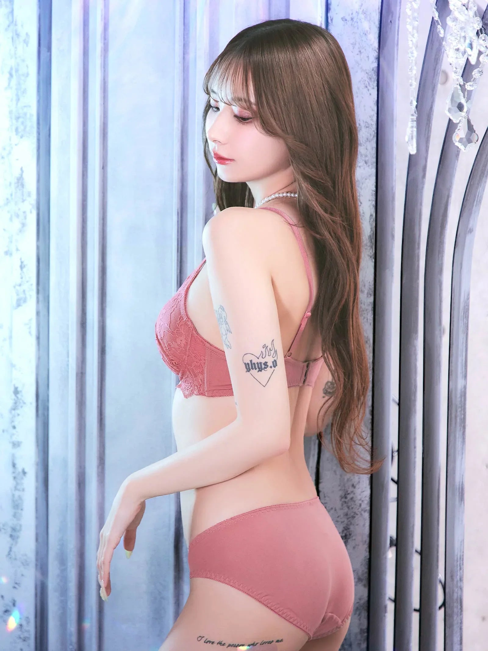 7/23新作!ナチュラルブルームレースブラジャー&フルバックショーツ