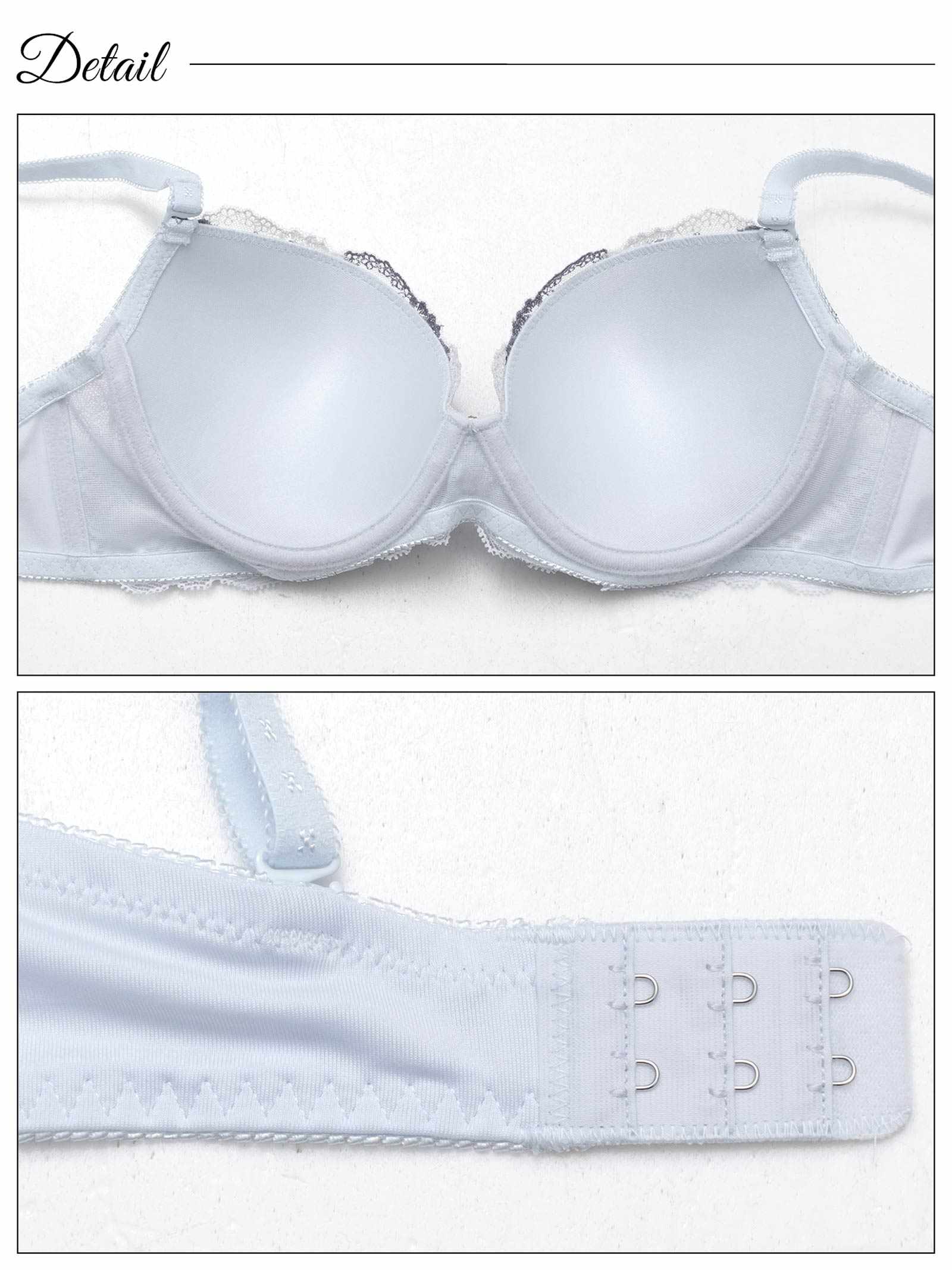 8/4新作!フローラルレーシィエンブロイダリーブラジャー&フルバックショーツ