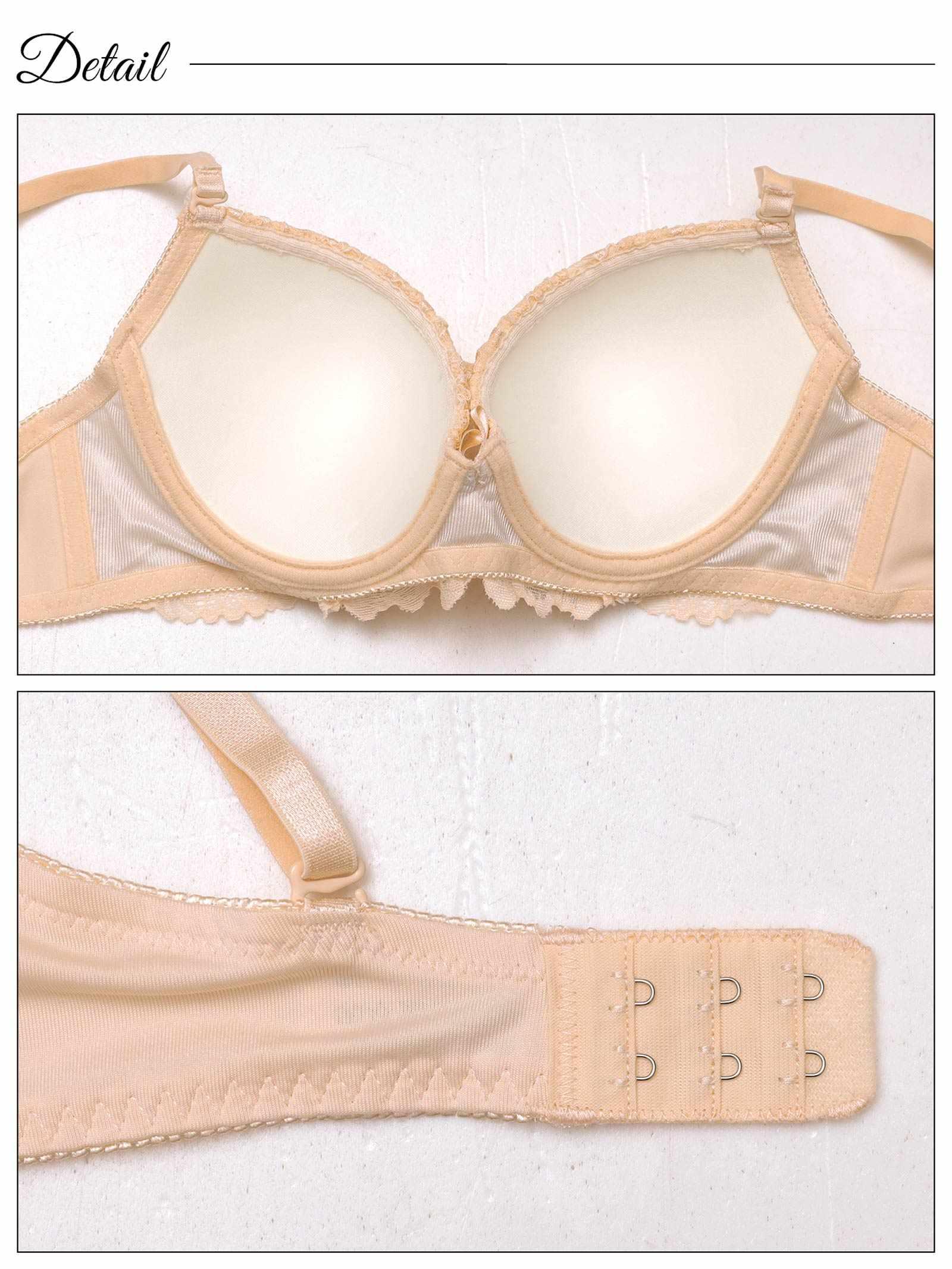 8/18新作!ドーリーフリルレースブラジャー&フルバックショーツ