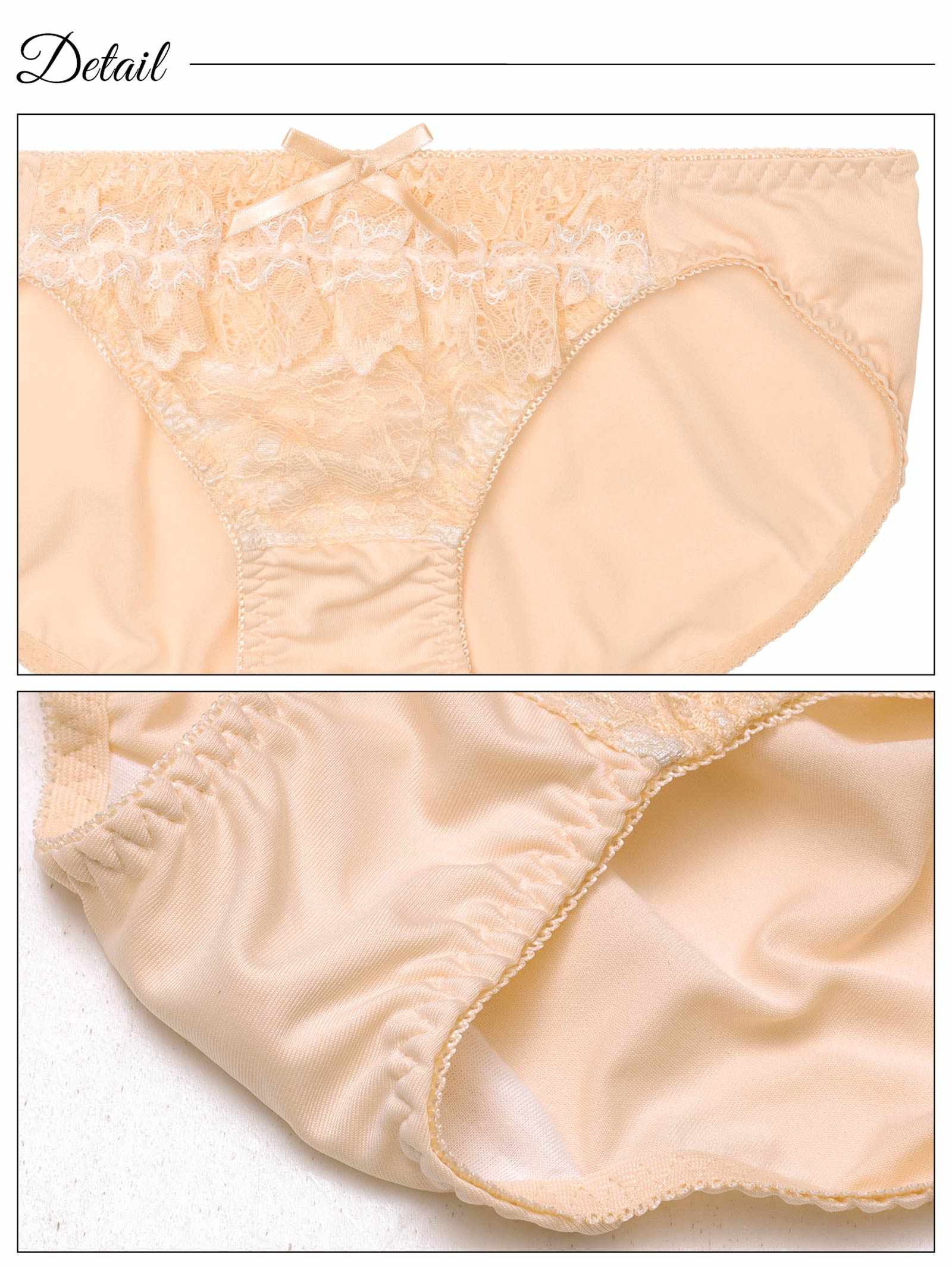 8/18新作!ドーリーフリルレースブラジャー&フルバックショーツ