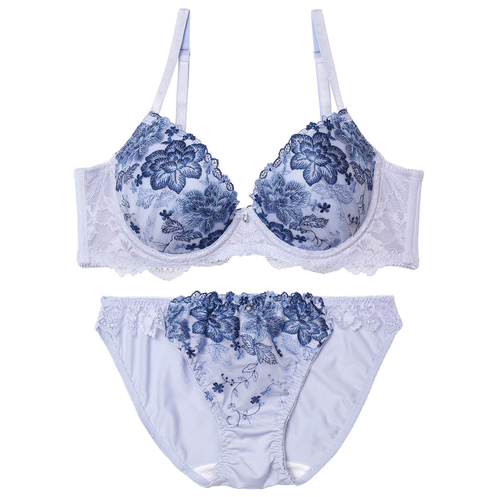 スウィートベルフルール育乳脇高ブラジャー&フルバックショーツ