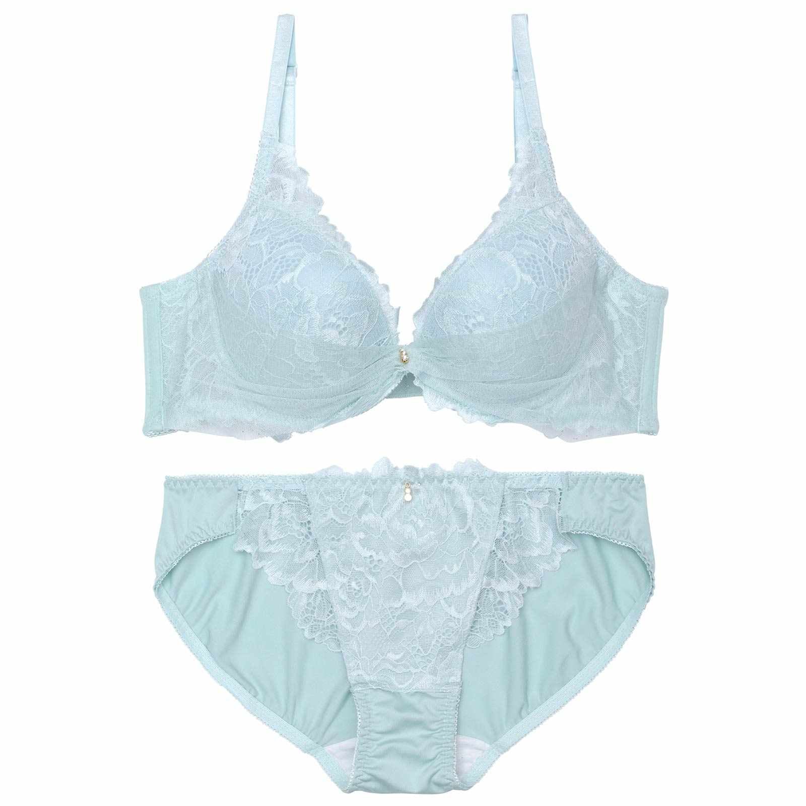 ミルキーチュールフルーロン育乳脇高ブラジャー&フルバックショーツ