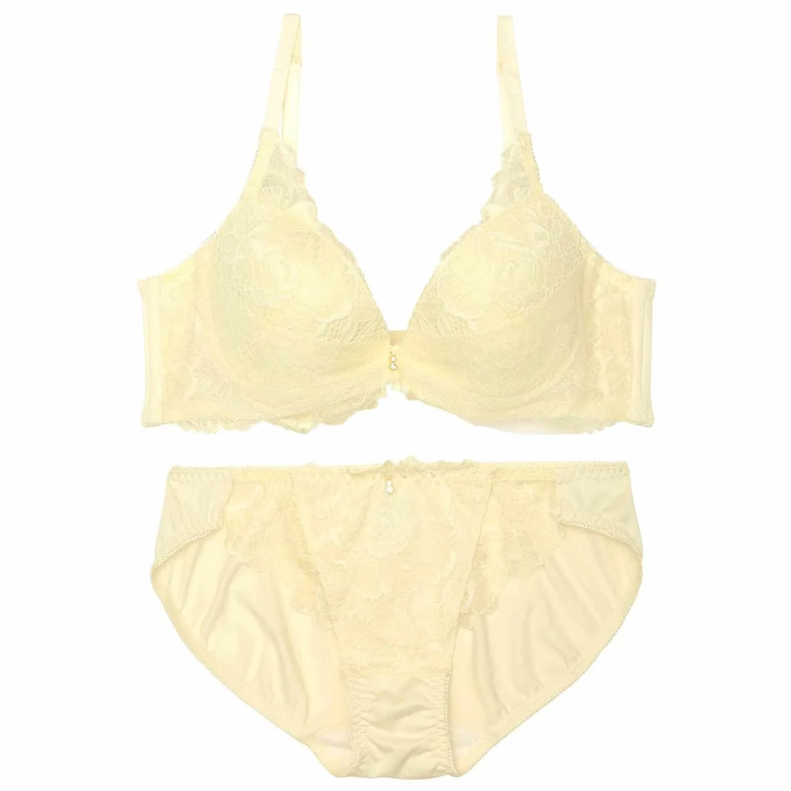 ミルキーチュールフルーロン育乳脇高ブラジャー&フルバックショーツ