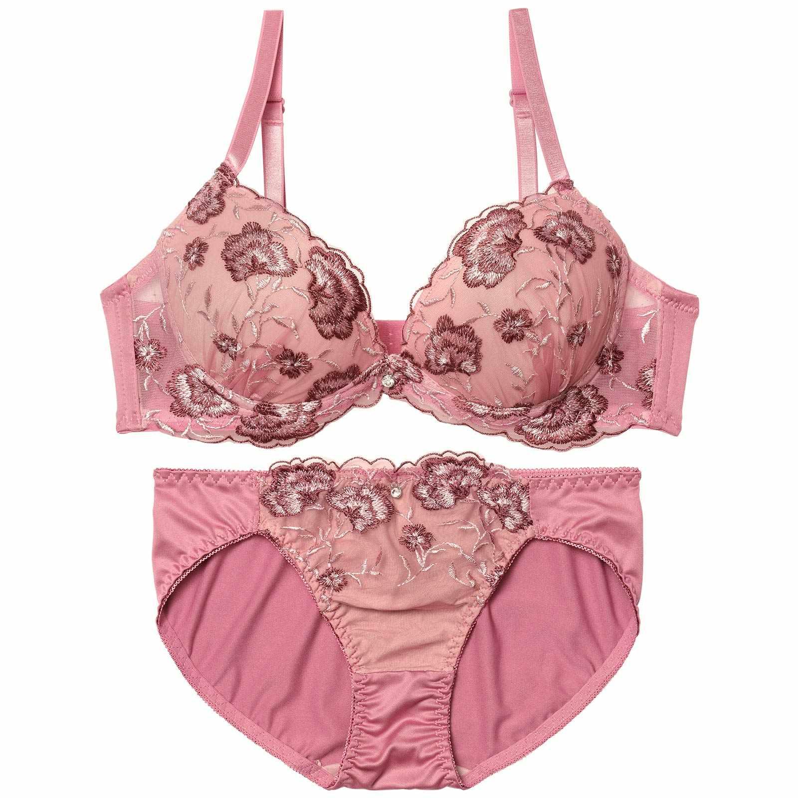 ダスティーフルールフィーユブラジャー&フルバックショーツ