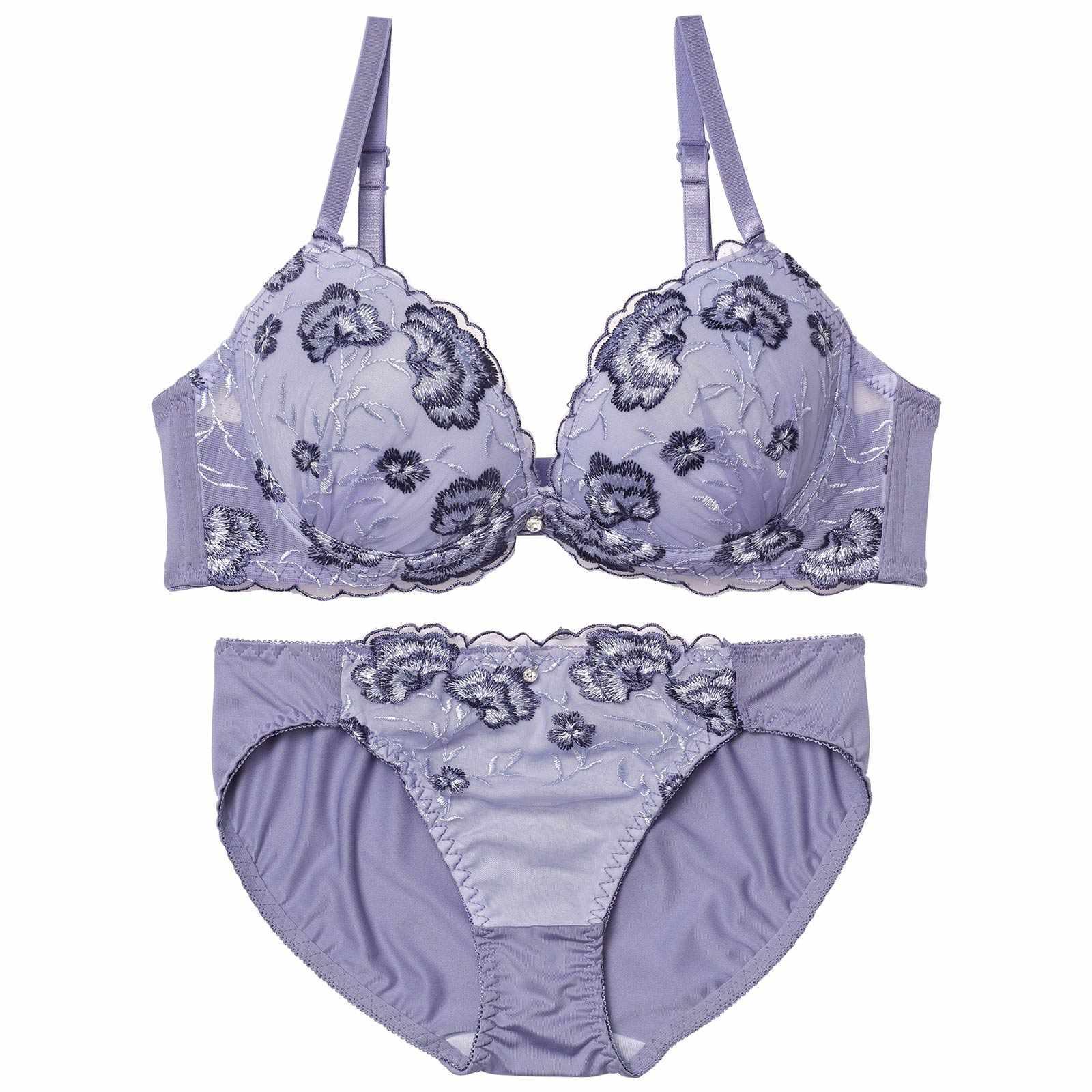 ダスティーフルールフィーユブラジャー&フルバックショーツ