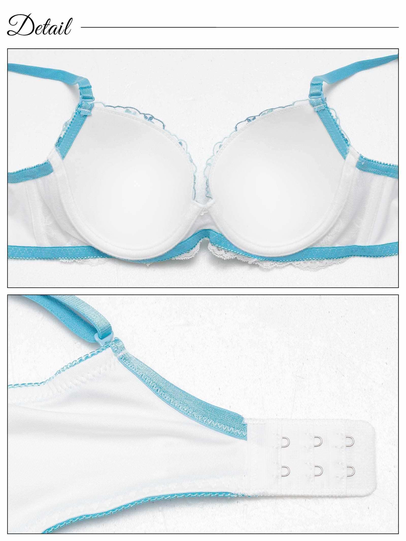 9/5新作!ピュアフローラルガーデン育乳脇高ブラジャー&フルバックショーツ