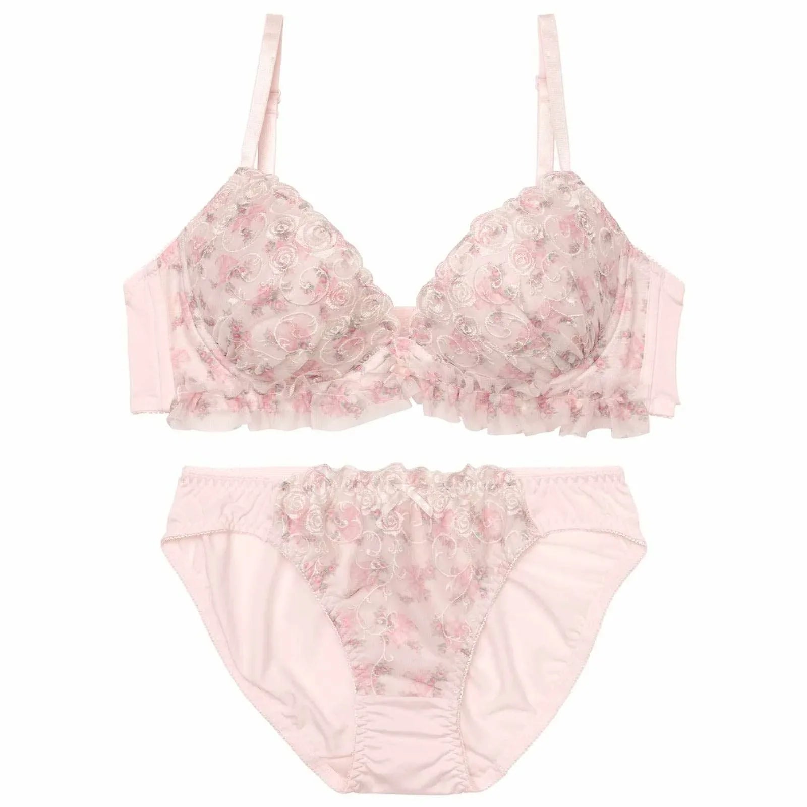 ドーリーローズブーケブラジャー&フルバックショーツ