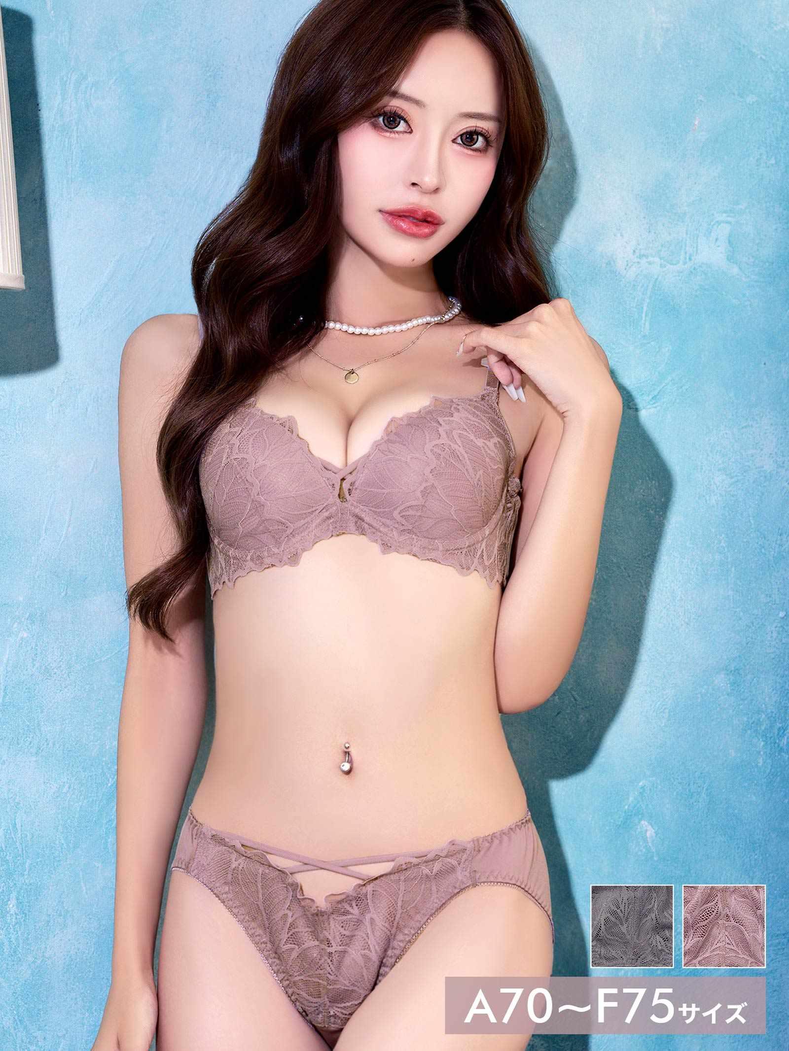 10/29新作!ボタニカルレーシィストリングブラジャー&フルバックショーツ