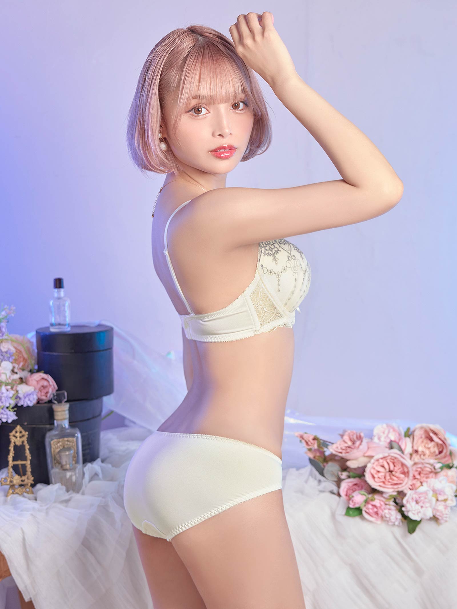 10/17新作!【EFサイズ】フェアリーハートブラジャー&フルバックショーツ