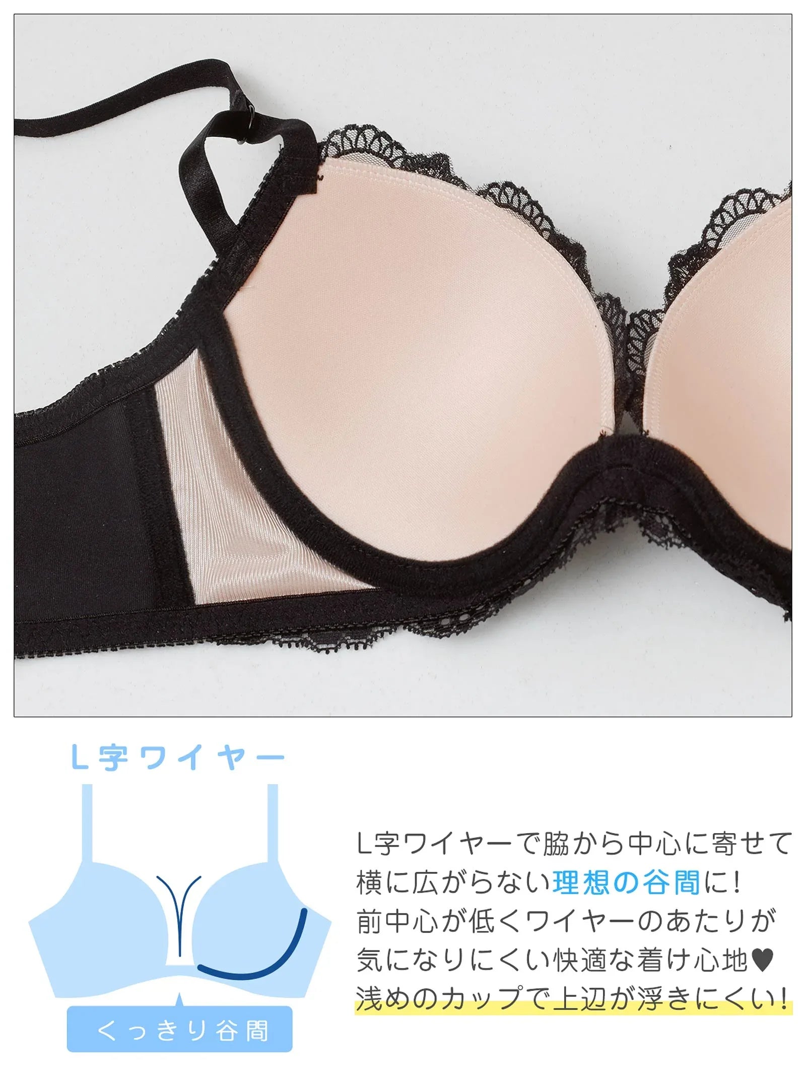 1/7新作!【3点セット】ブルーミングヌーディシアー育乳脇高ブラジャー&フルバック&Tバックショーツ