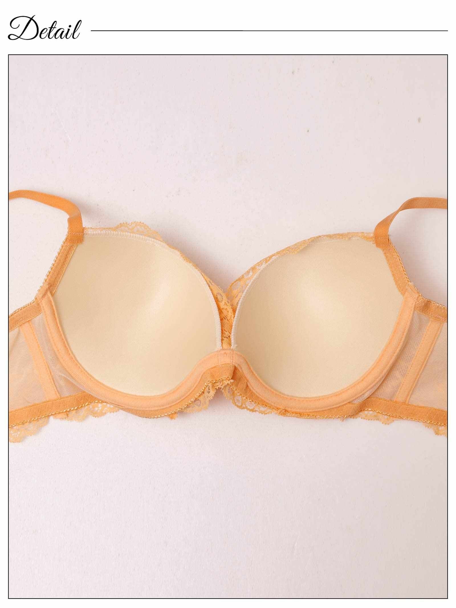 10/3新作!【3点セット】【GHIサイズ】パステルレースカシュクール育乳脇高ブラジャー&バック透けフルバック&Tバックショーツ