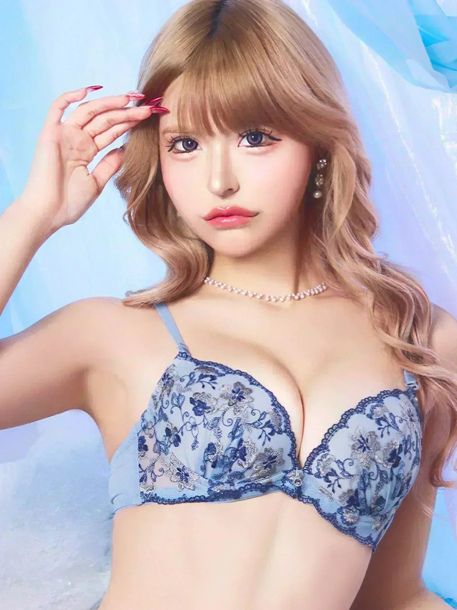 1/19新作!【3点セット】フェミニンブルームガーデンブラジャー&フルバック&Tバックショーツ - 【公式】247Lingerie