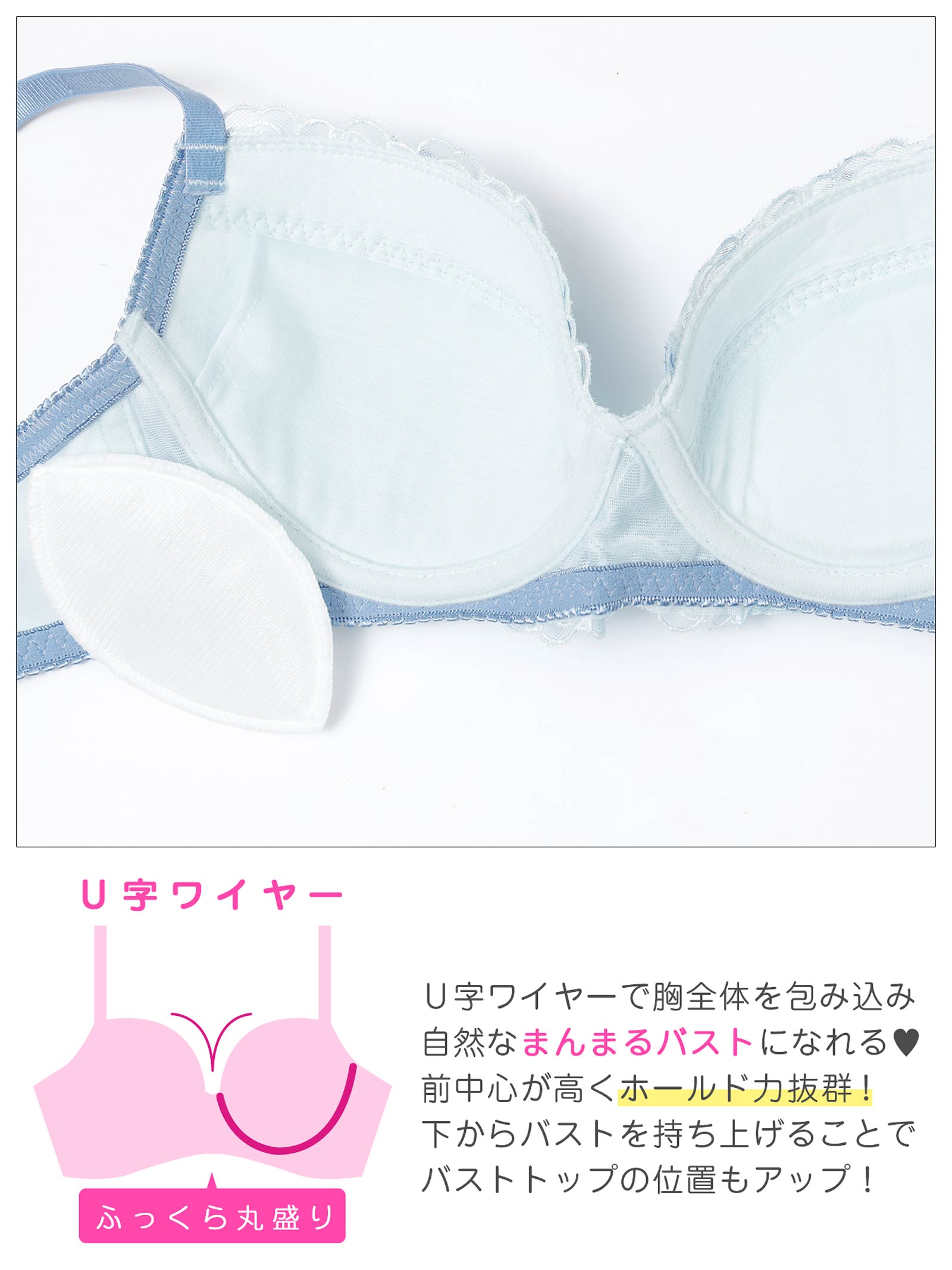 12/3新作!フェアリーメロウフルールブラジャー&フルバックショーツ