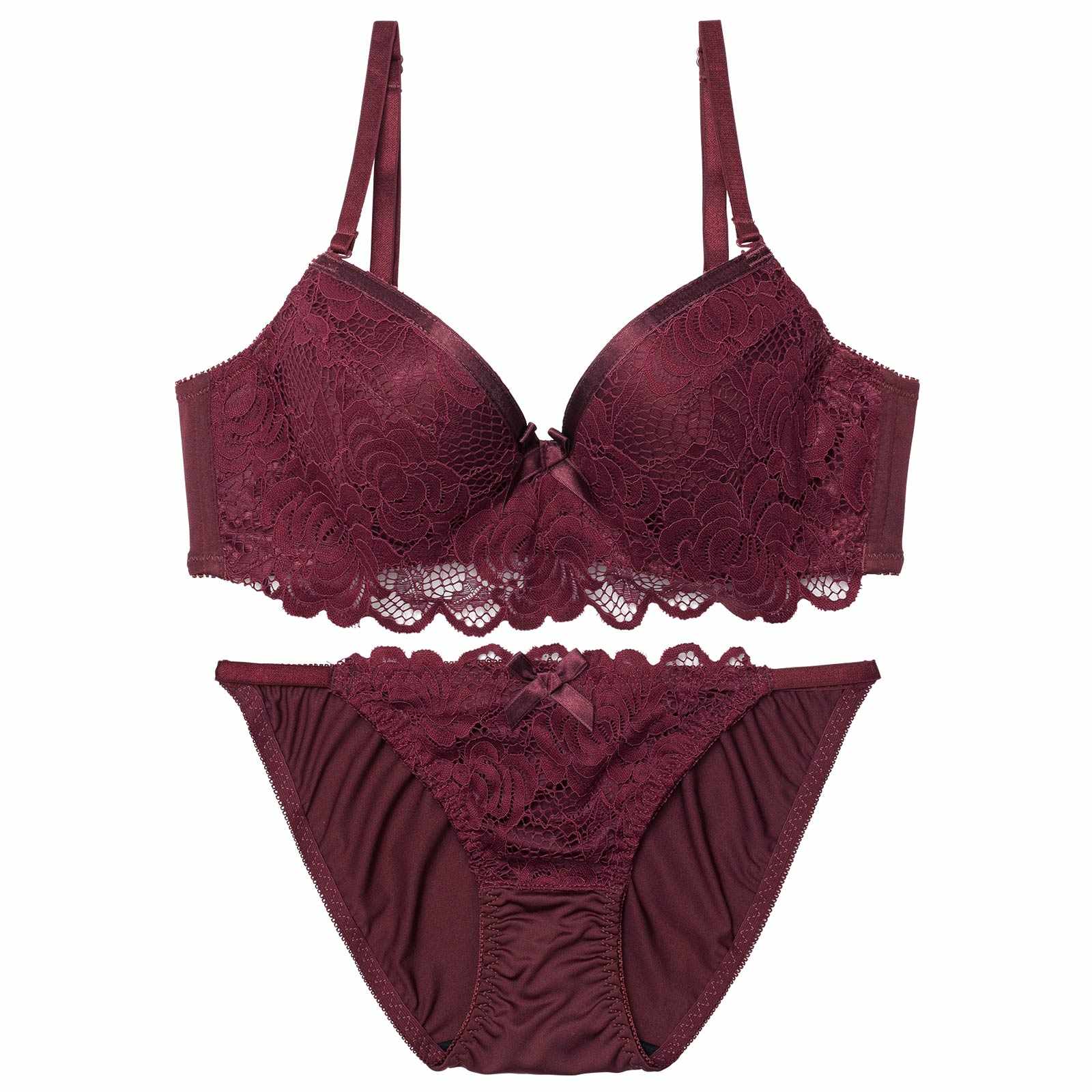 4/1新作!エレガントレーシィロゼ育乳脇高ブラジャー&フルバックショーツ