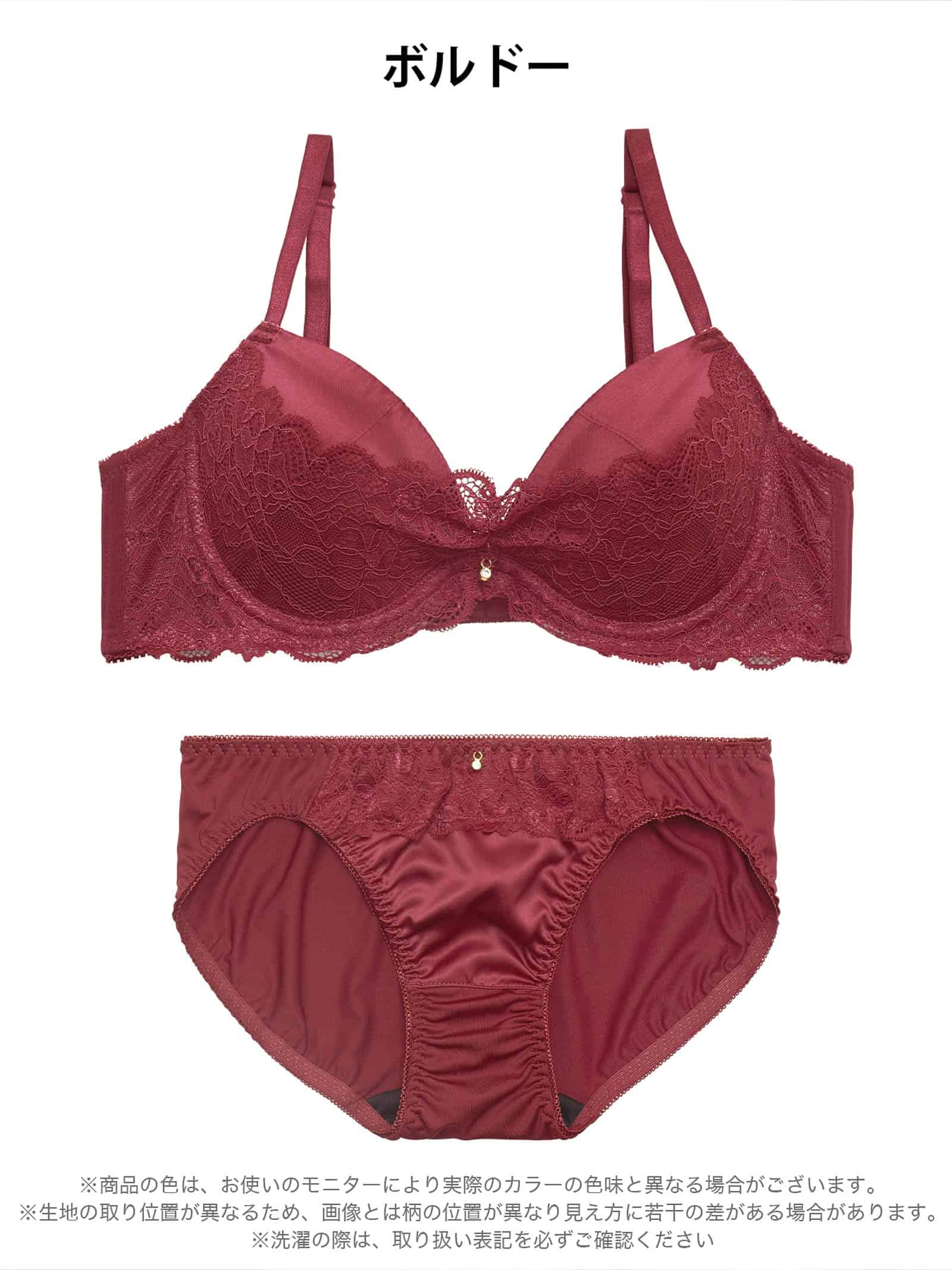 9/2新作!シャドウサテンレース育乳脇高ブラジャー&フルバックショーツ