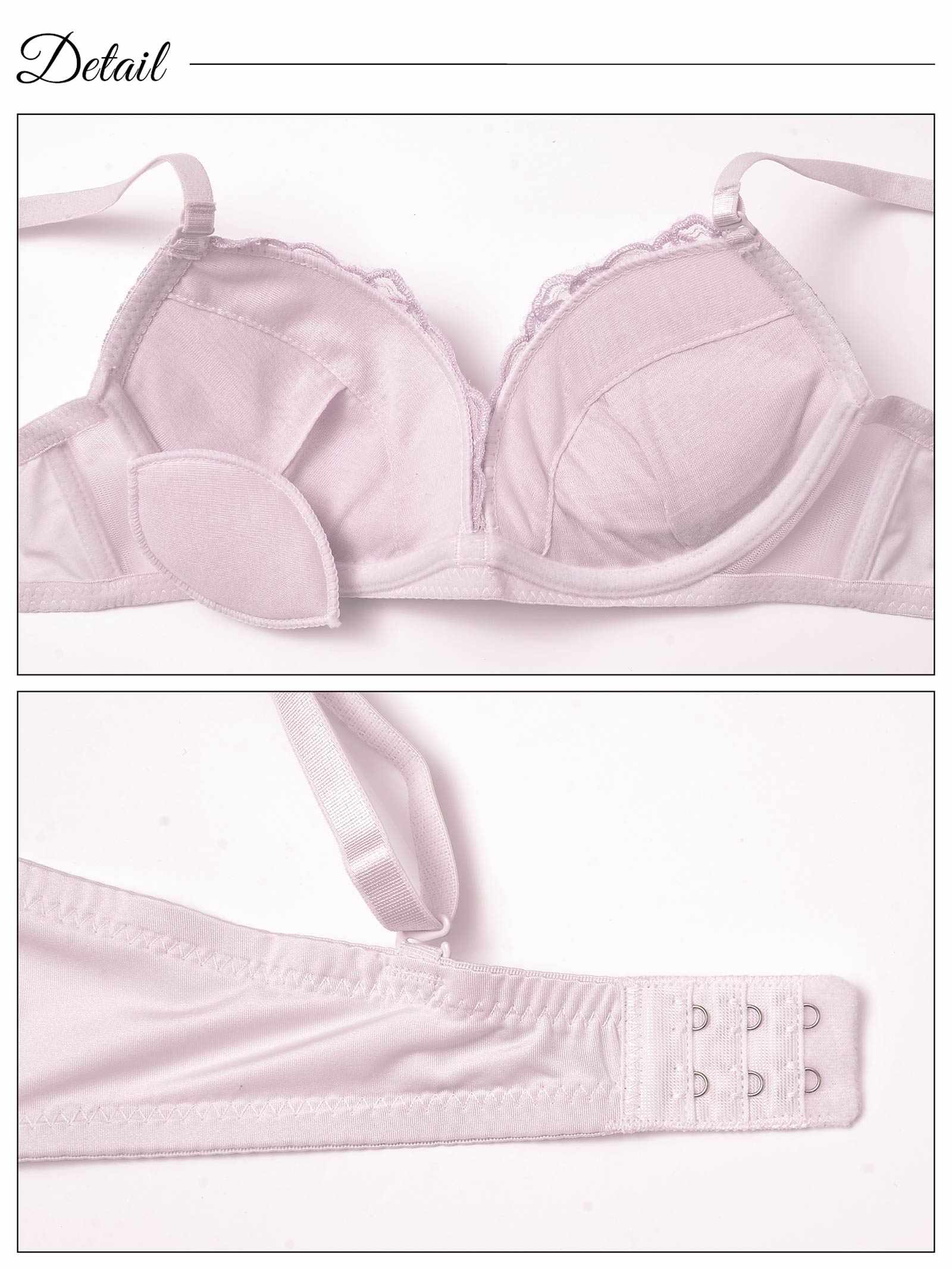 ダズリンアイビーエンブロイダリーブラジャー&フルバックショーツ