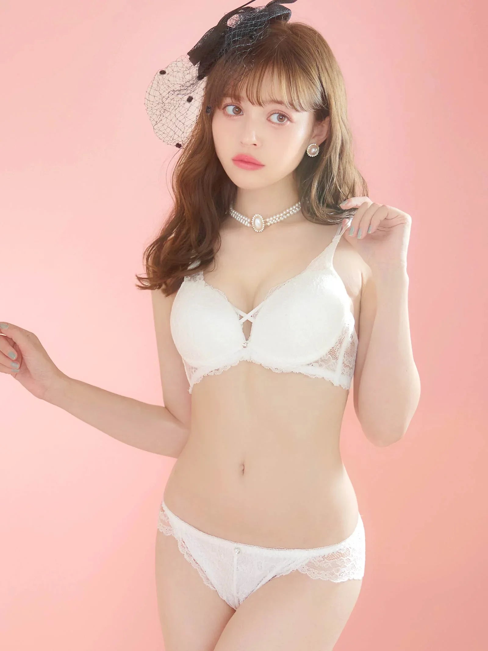 2/21再販!クロスデザインレーシィブラジャー&バック透けフルバックショーツ - 【公式】247Lingerie