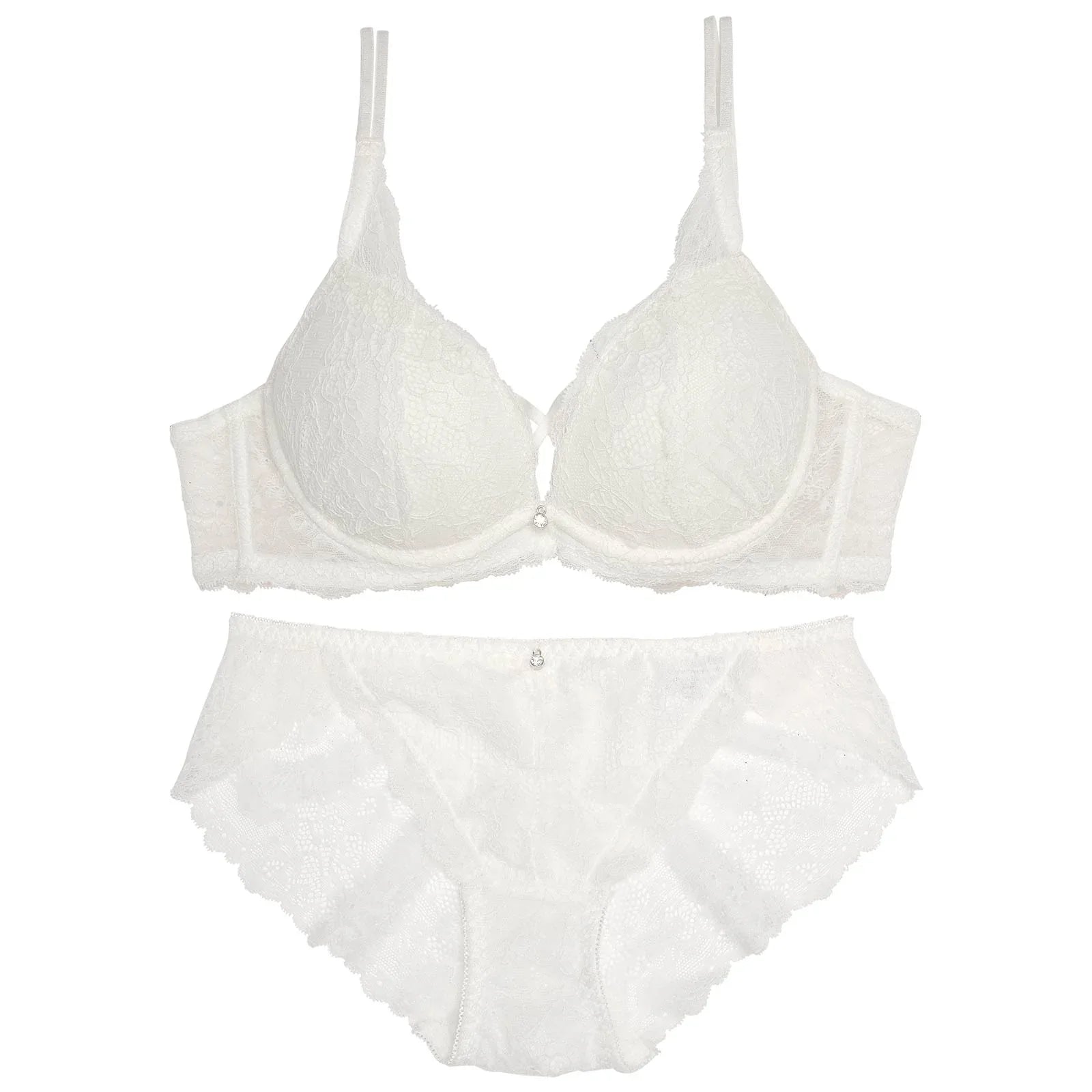 2/21再販!クロスデザインレーシィブラジャー&バック透けフルバックショーツ - 【公式】247Lingerie