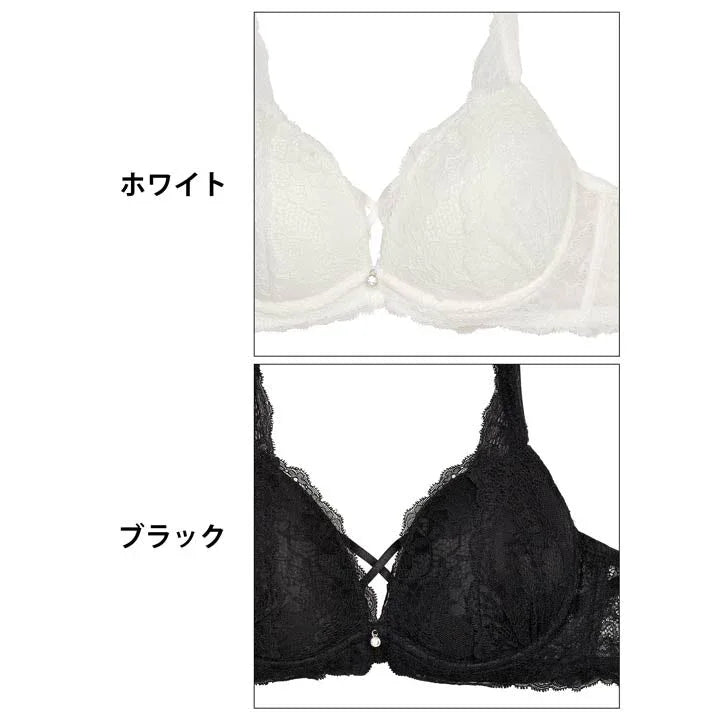 2/21再販!クロスデザインレーシィブラジャー&バック透けフルバックショーツ - 【公式】247Lingerie