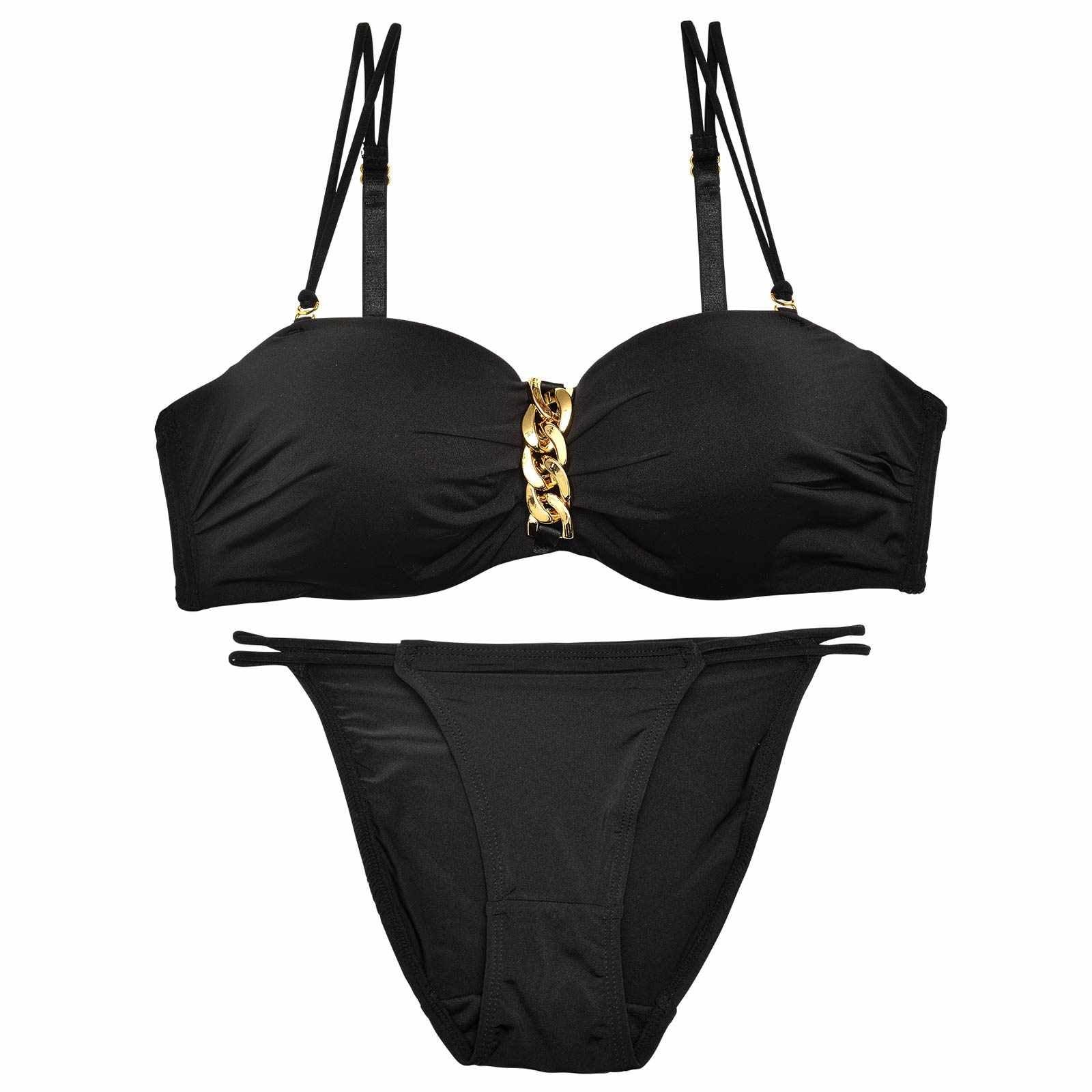 スパークリングチェーンブラジャー&フルバックショーツ - 【公式】247Lingerie