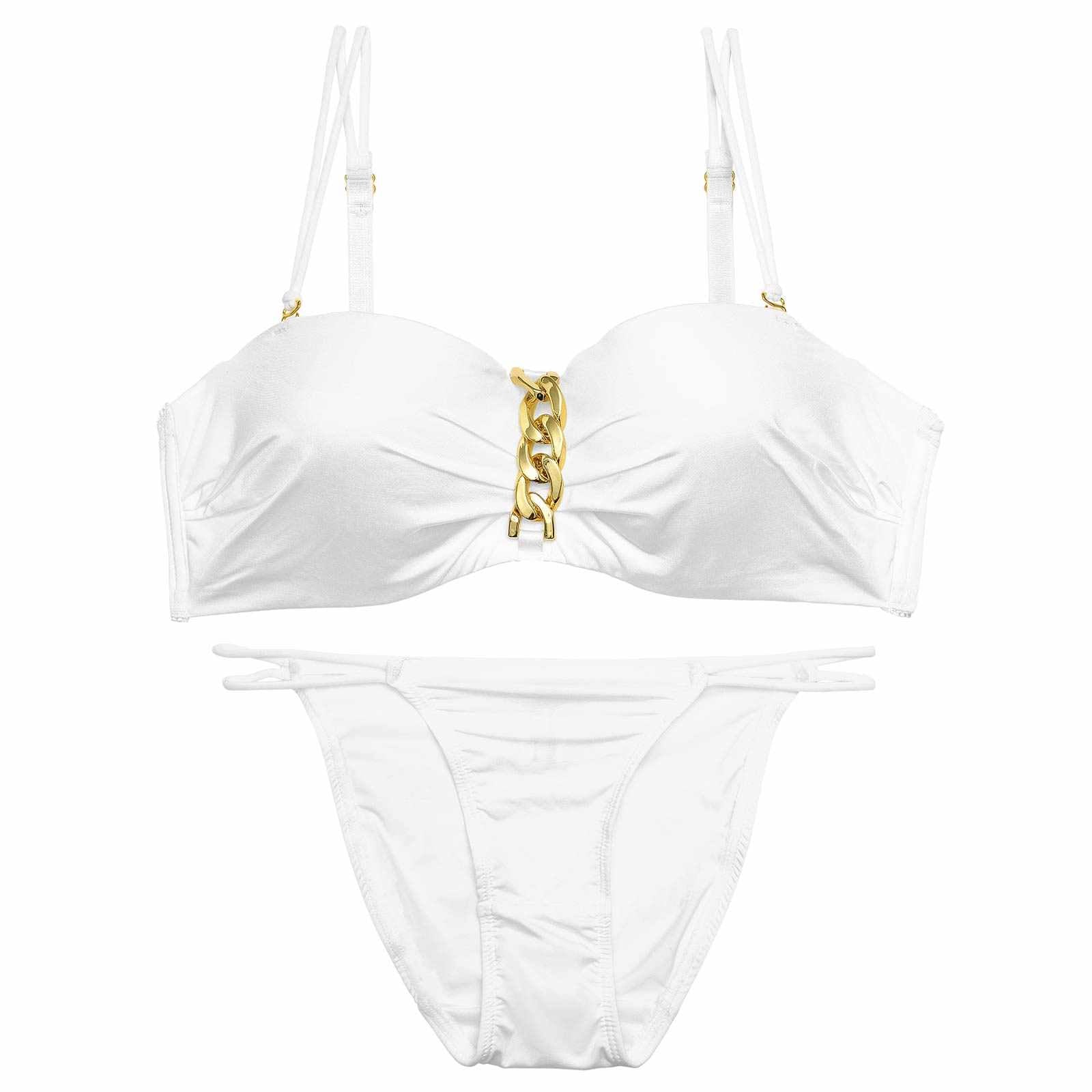 スパークリングチェーンブラジャー&フルバックショーツ