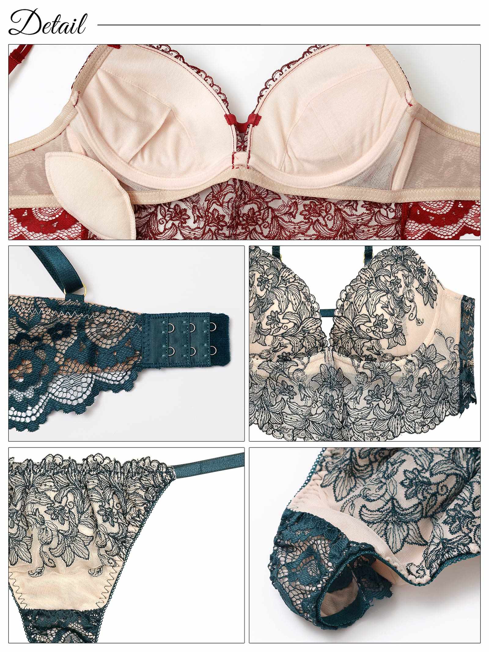 リュクスリリービスチェブラジャー&バック透けTバックショーツ - 【公式】247Lingerie