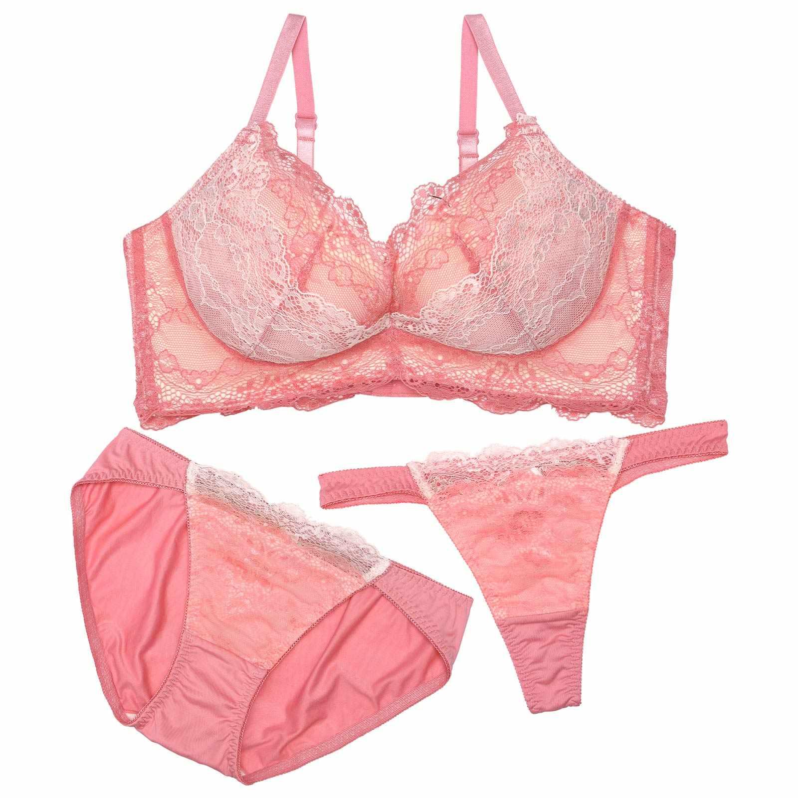 【三上悠亜着用】【3点セット】グレイスフルシアーレース育乳脇高ブラジャー&フルバック&Tバックショーツ - 【公式】247Lingerie