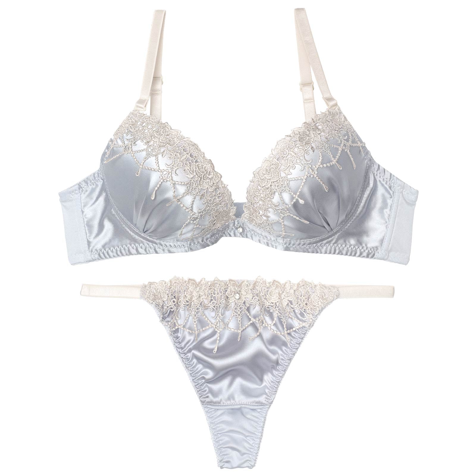 ルミナスシャンデリアチャームブラジャー&Tバックショーツ