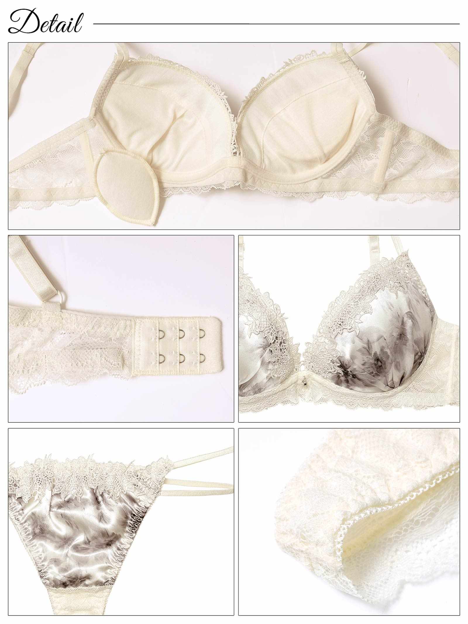 3/26新作!ケミカルミスティーフラワーブラジャー&バック透けTバックショーツ