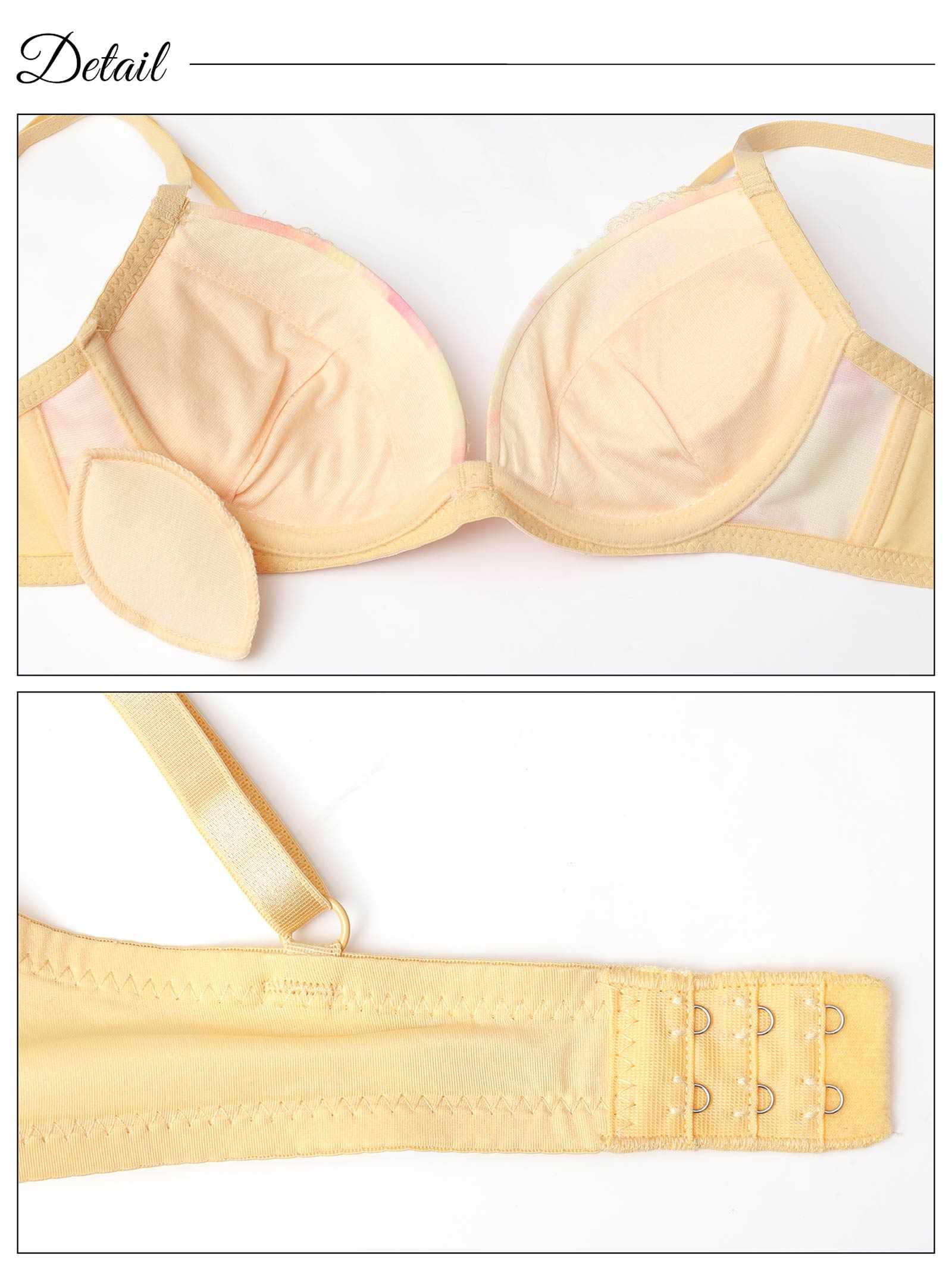 3/31新作!ファンシーチュールグラデーションブラジャー&フルバックショーツ