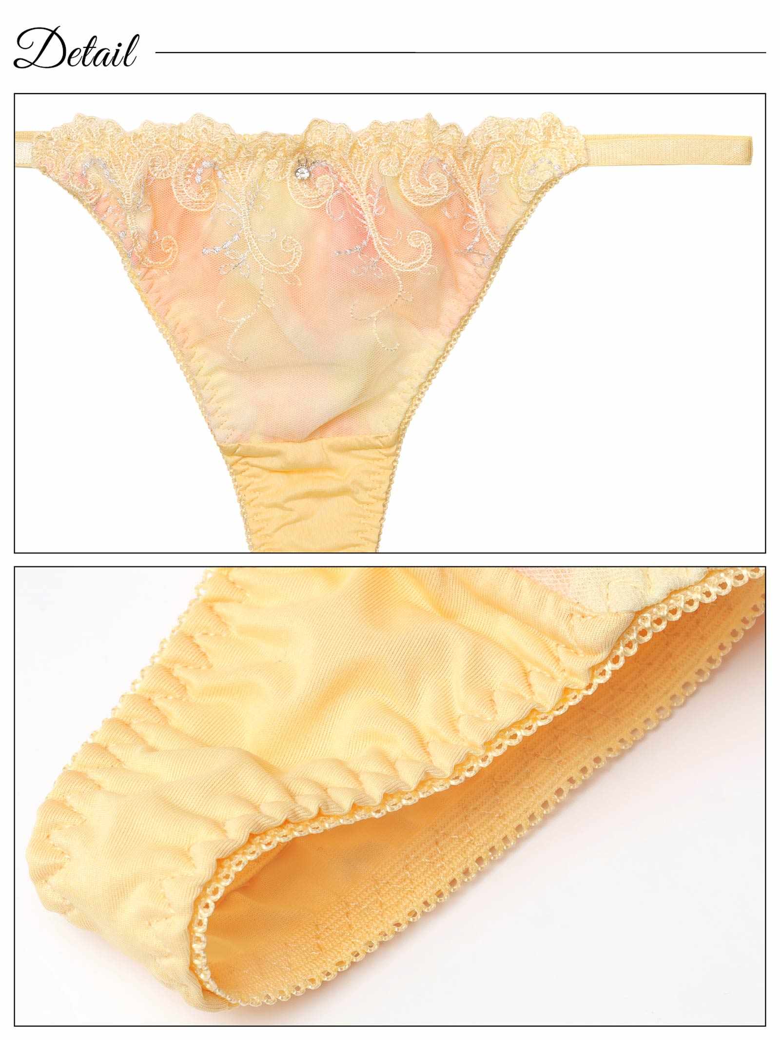 3/31新作!ファンシーチュールグラデーションブラジャー&Tバックショーツ