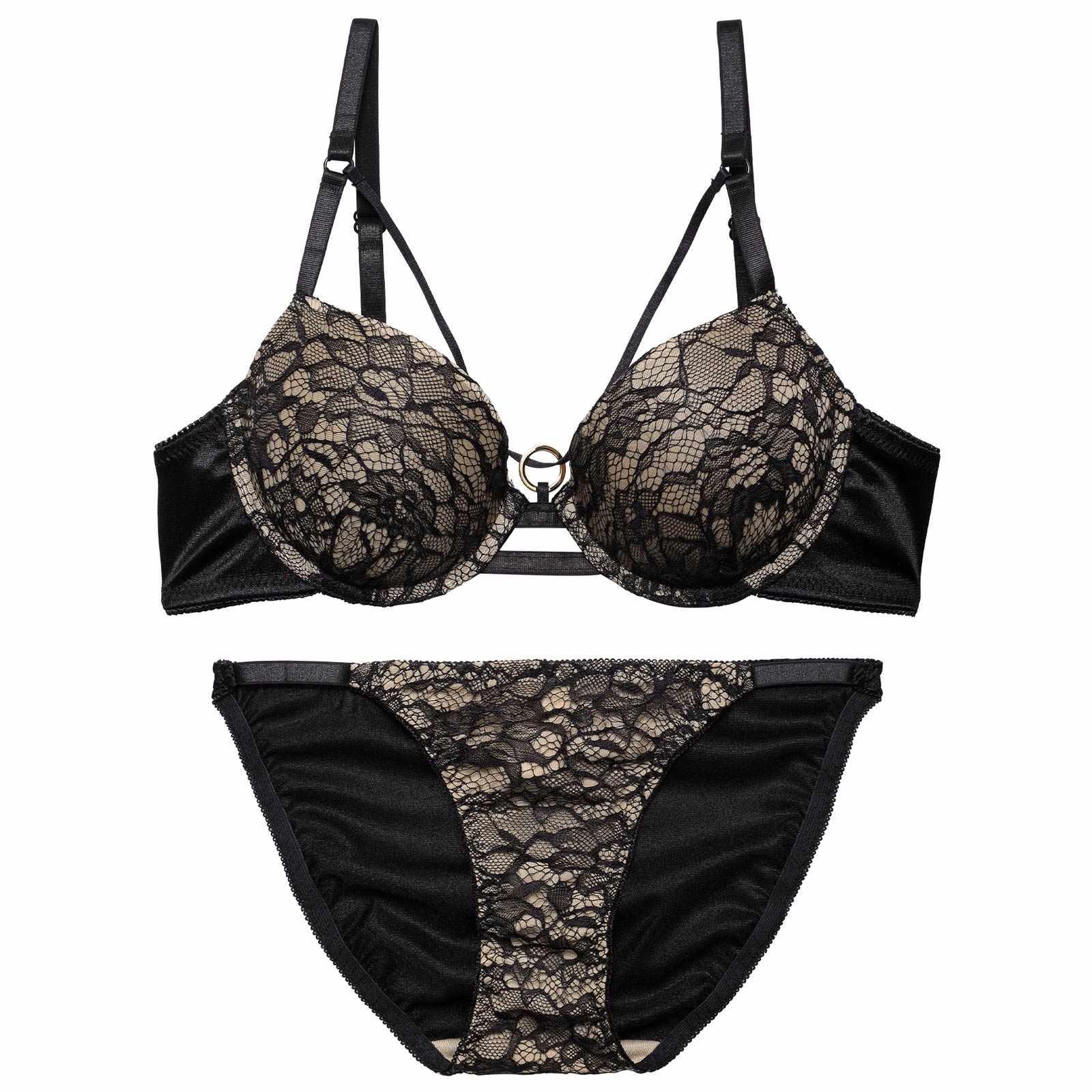 シアーブルームコードリングブラジャー&フルバックショーツ - 【公式】247Lingerie