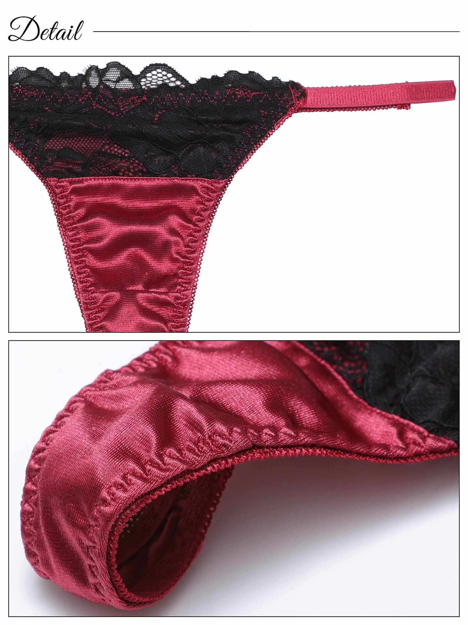 1/27新作!グロッシーサテンリングブラジャー&Tバックショーツ