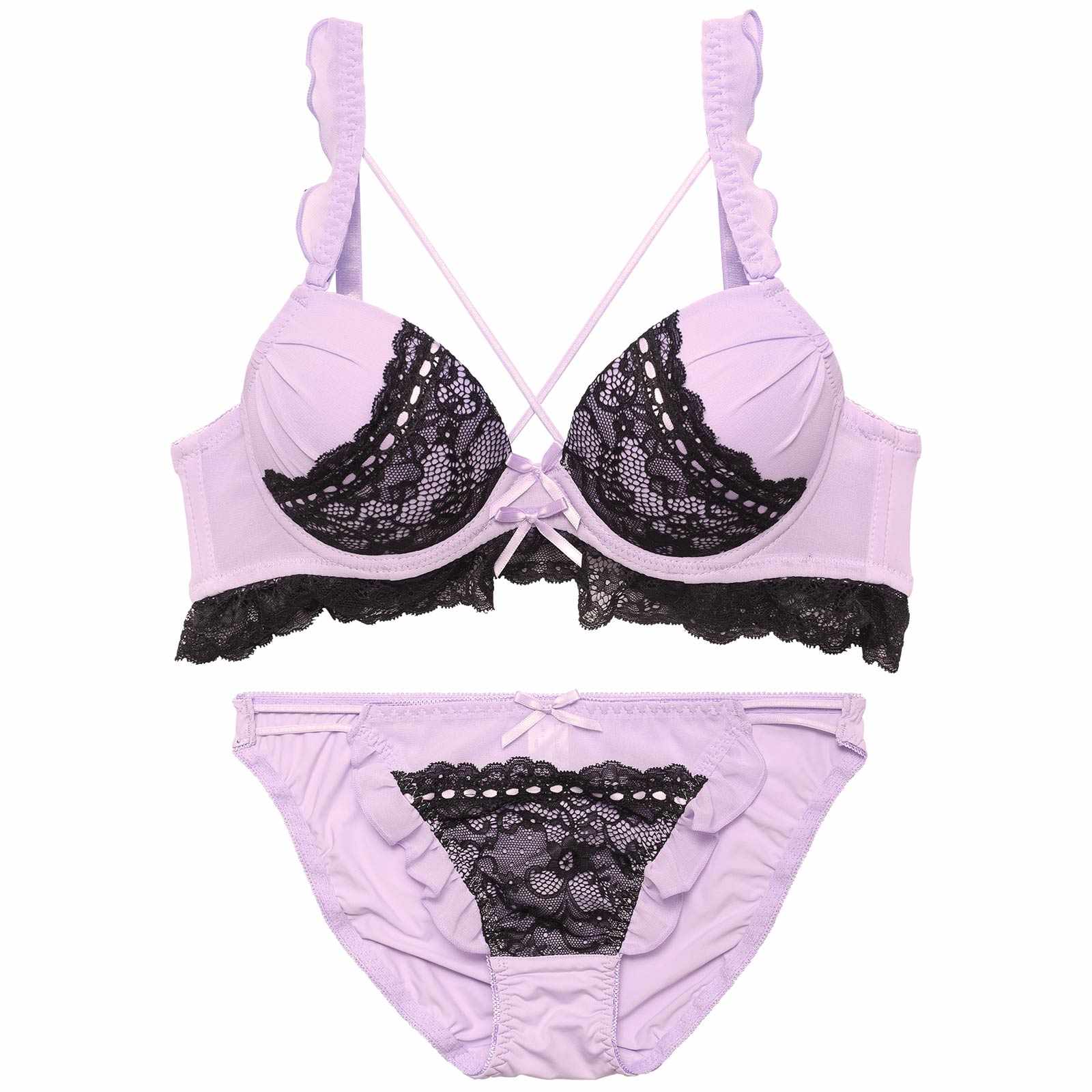 ビタースイートドールブラジャー&フルバックショーツ