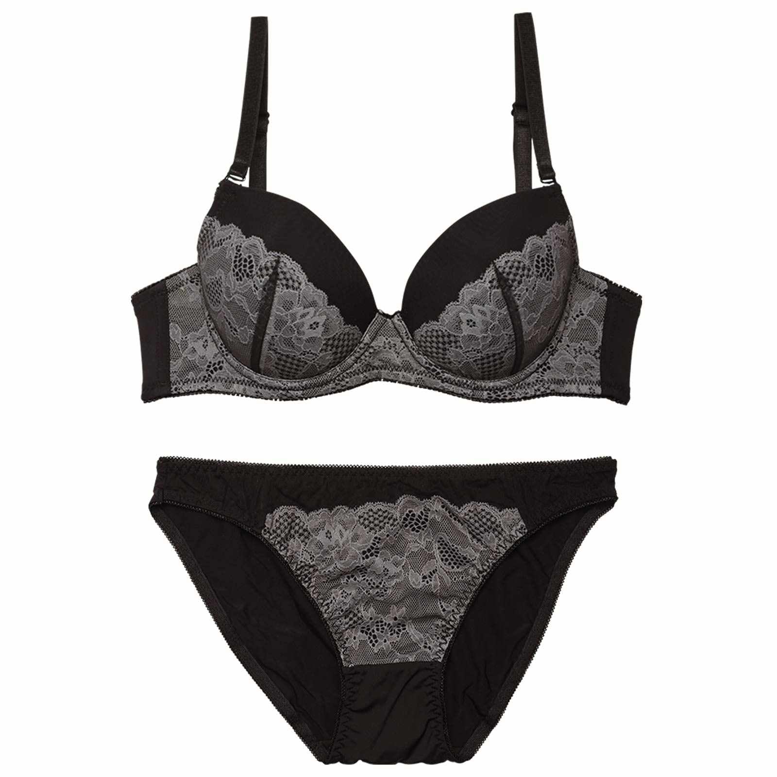 【EFサイズ】プリンセスマットレーシィブラジャー&フルバックショーツ