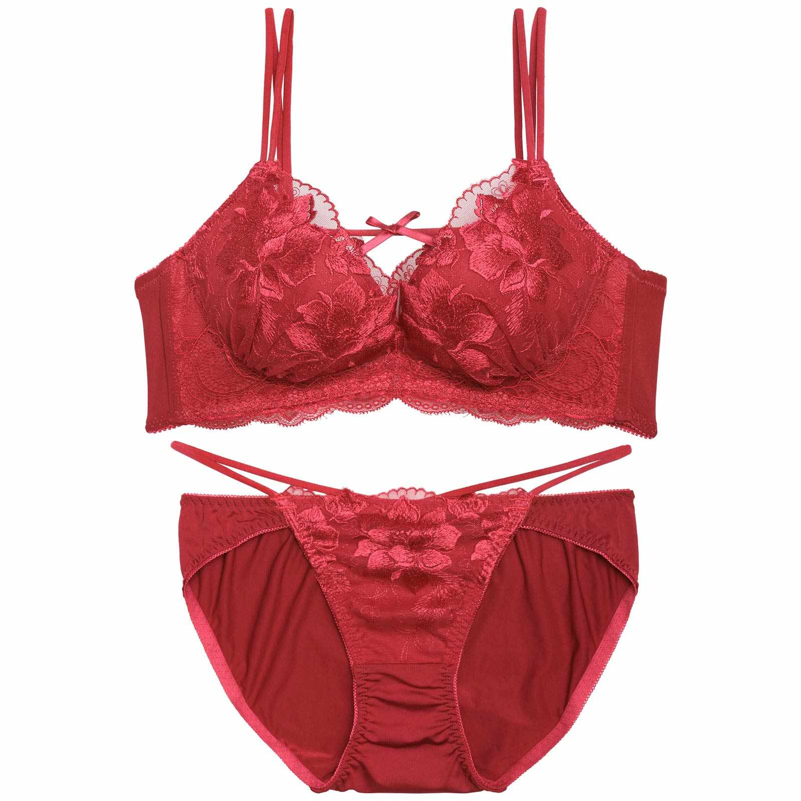 【三上悠亜着用】フルブルームエンブロイダリーブラジャー&フルバックショーツ