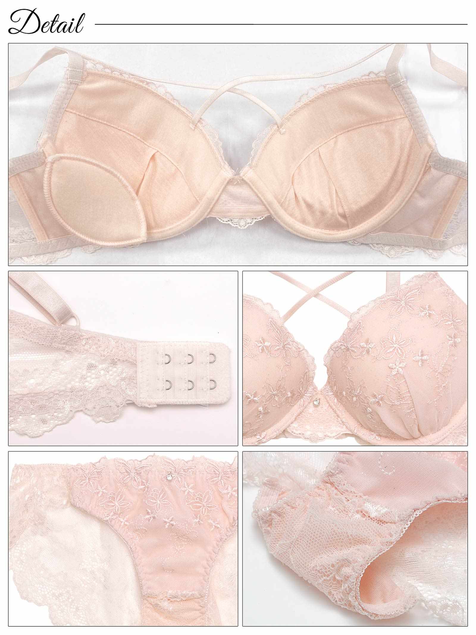 6/20新作!メルティパピヨンコードブラジャー&バック透けフルバックショーツ