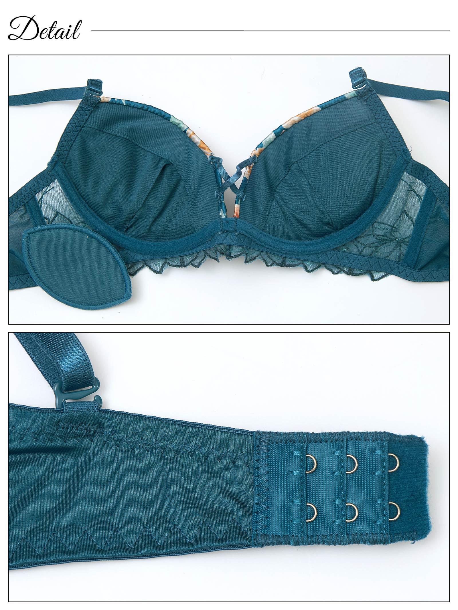 6/18新作!トワイライトブルームローズブラジャー&Tバックショーツ