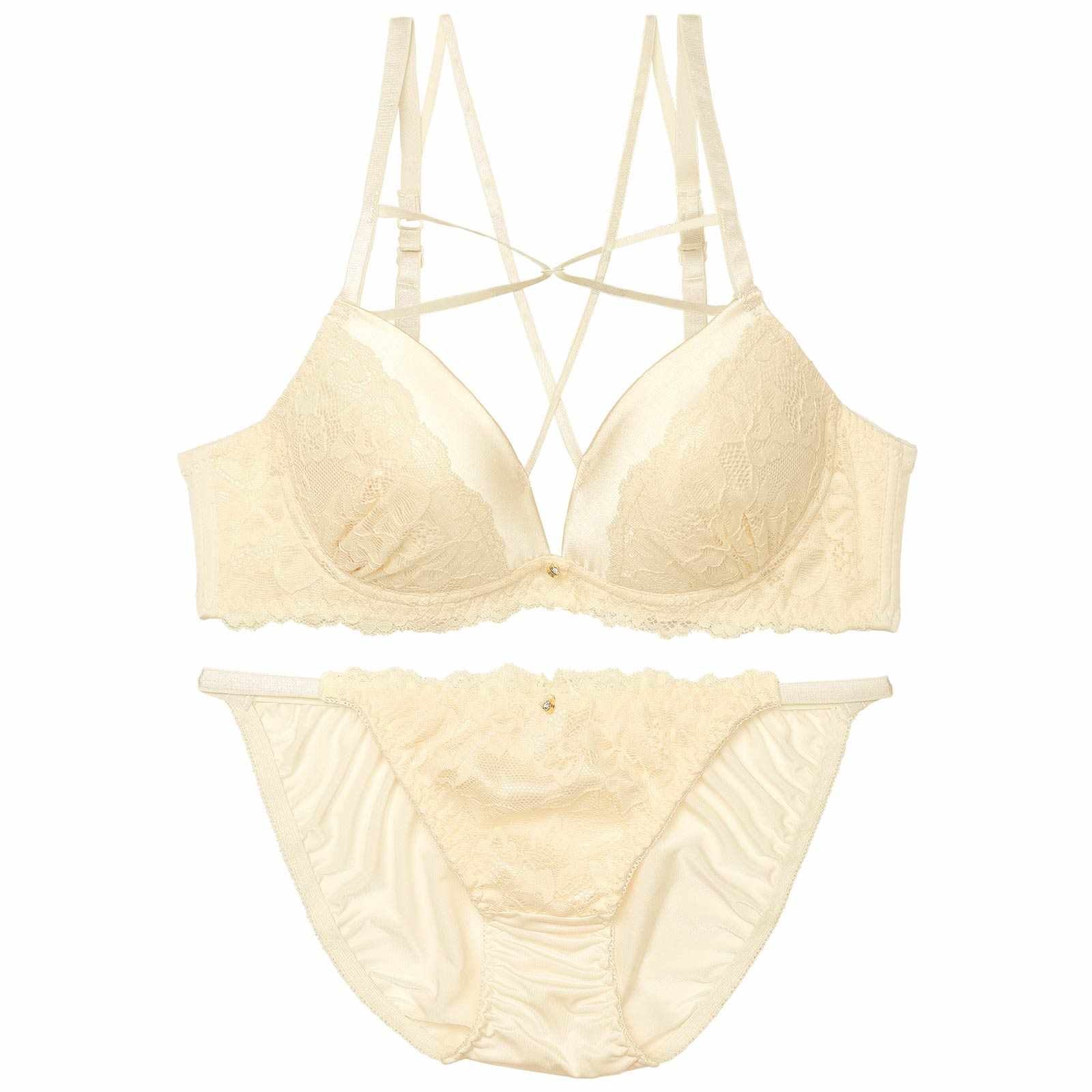 ミステリアスクロスコードブラジャー&フルバックショーツ