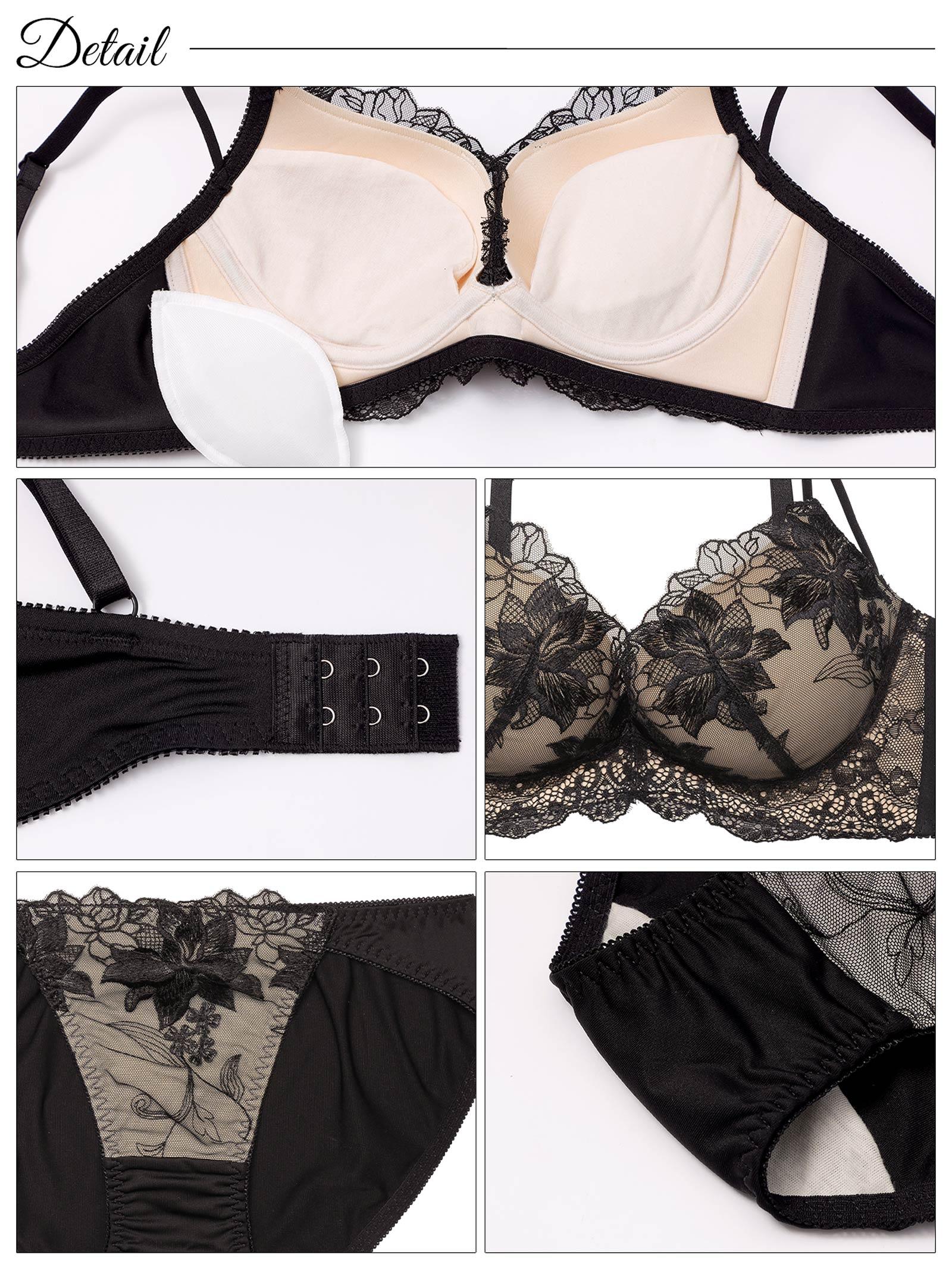 ヌーディーアマリリス育乳脇高ブラジャー&フルバックショーツ - 【公式】247Lingerie