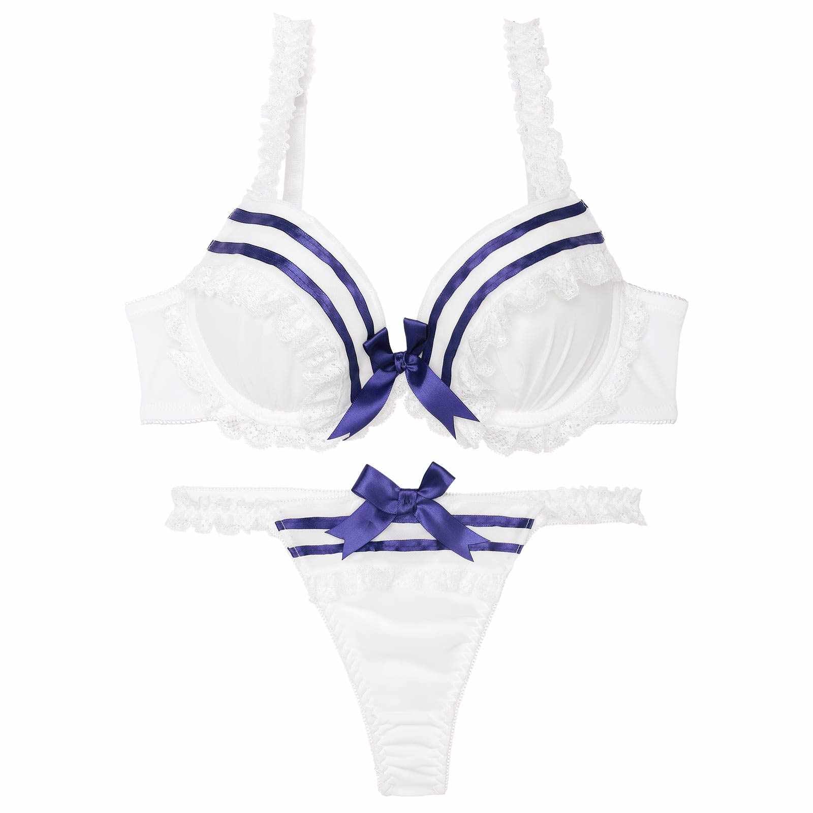 キュートマリンセーラーブラジャー&Tバックショーツ